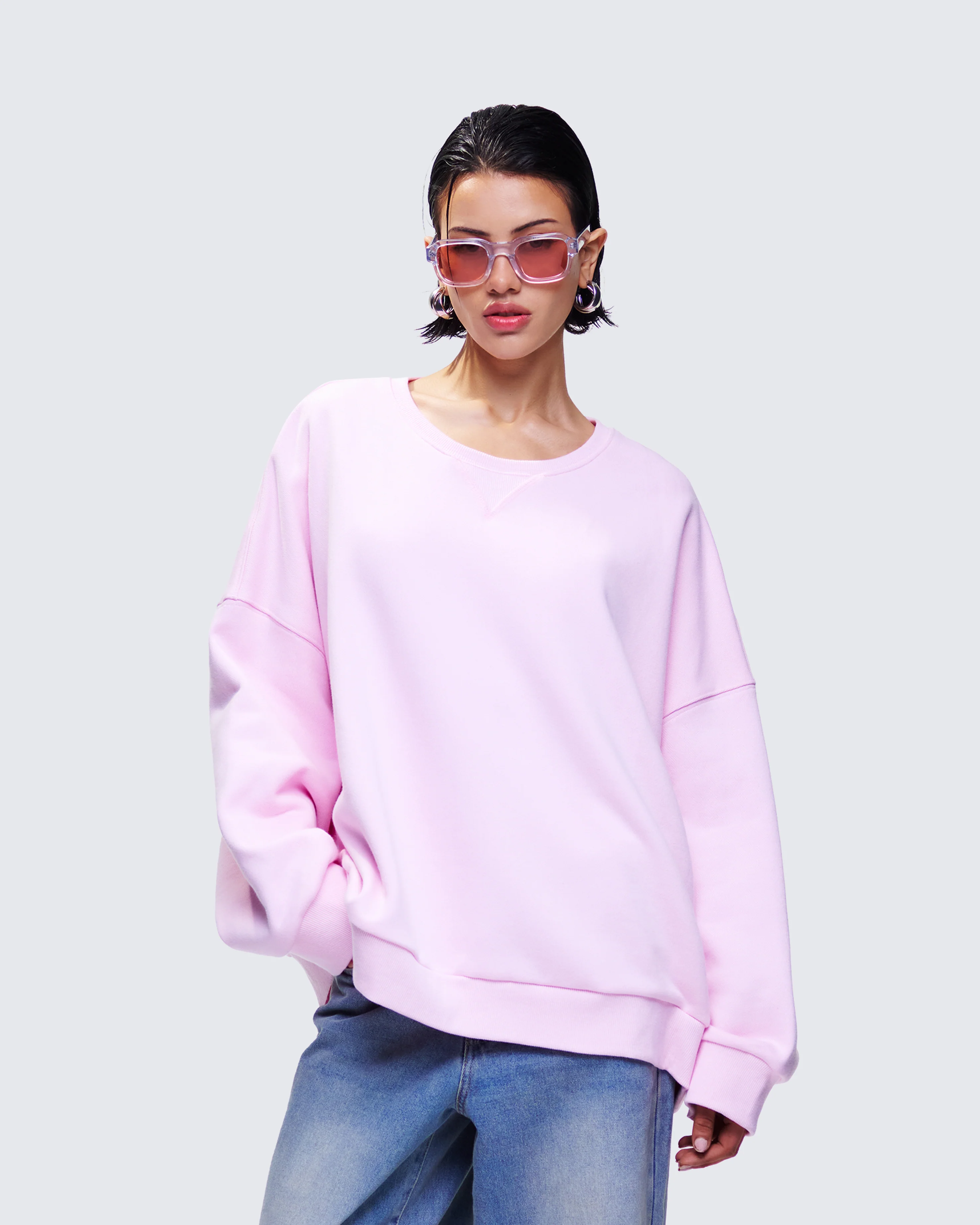 Salima Pink Oversized Sweater - Image 3