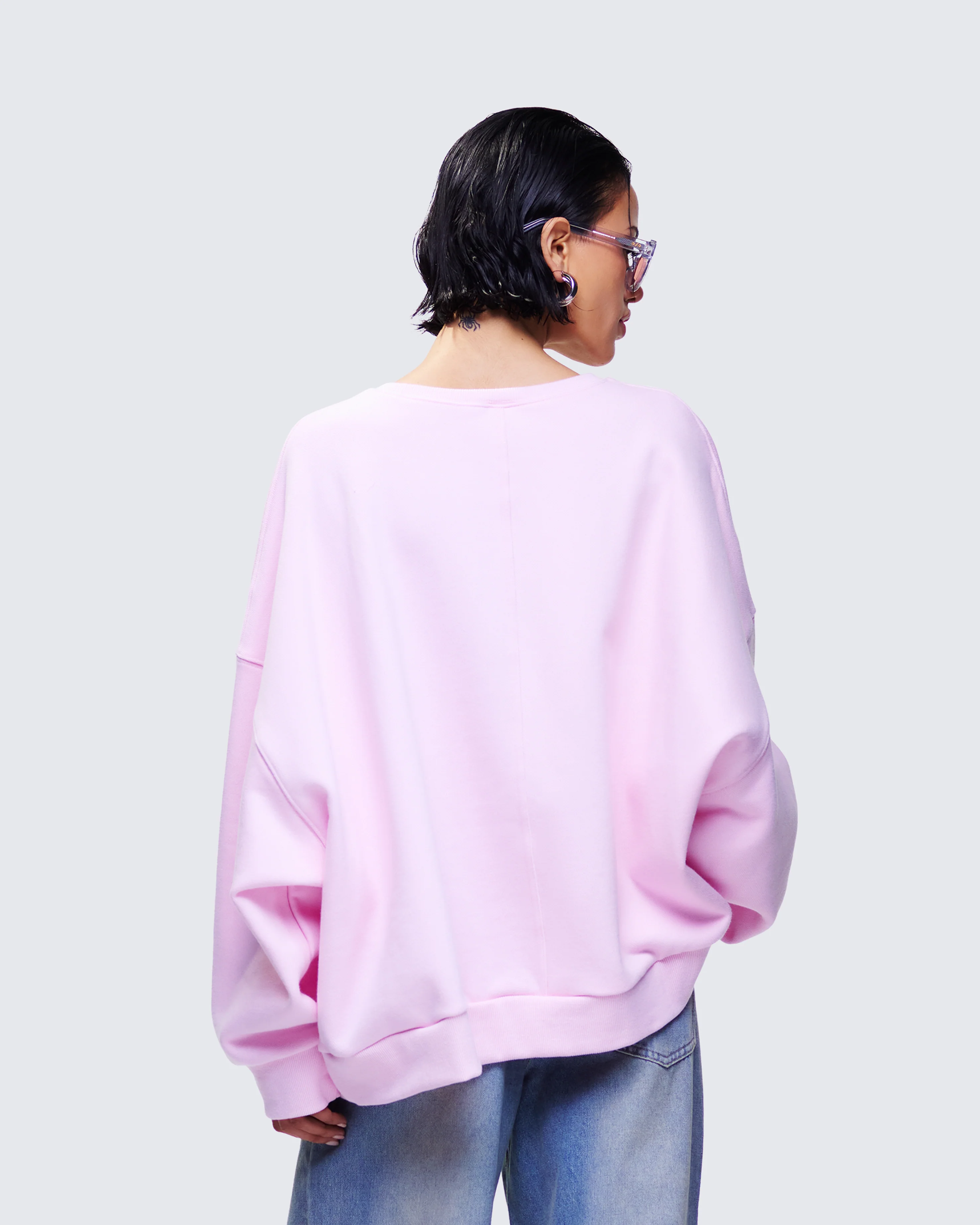 Salima Pink Oversized Sweater - Image 4