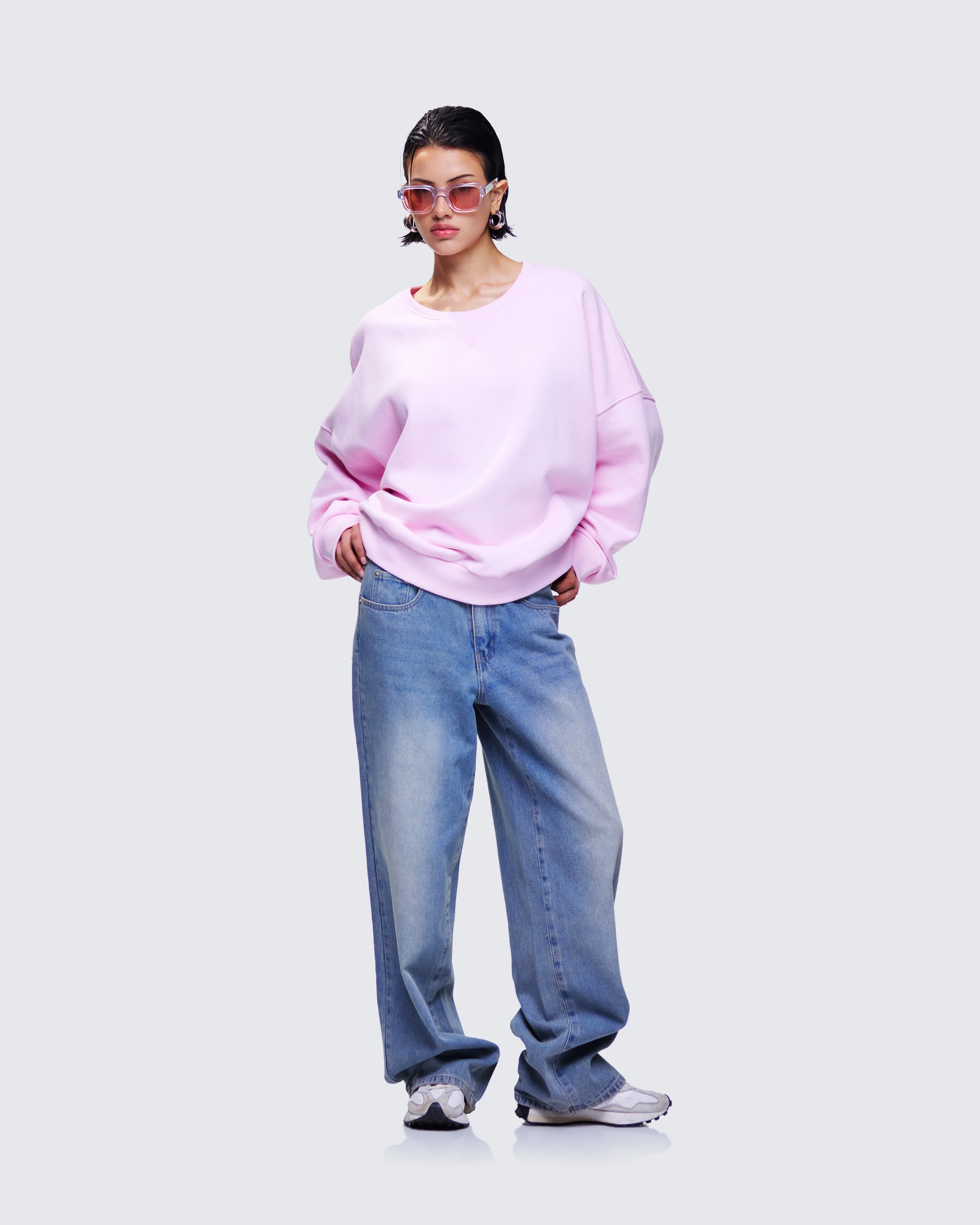 Salima Pink Oversized Sweater - Image 5