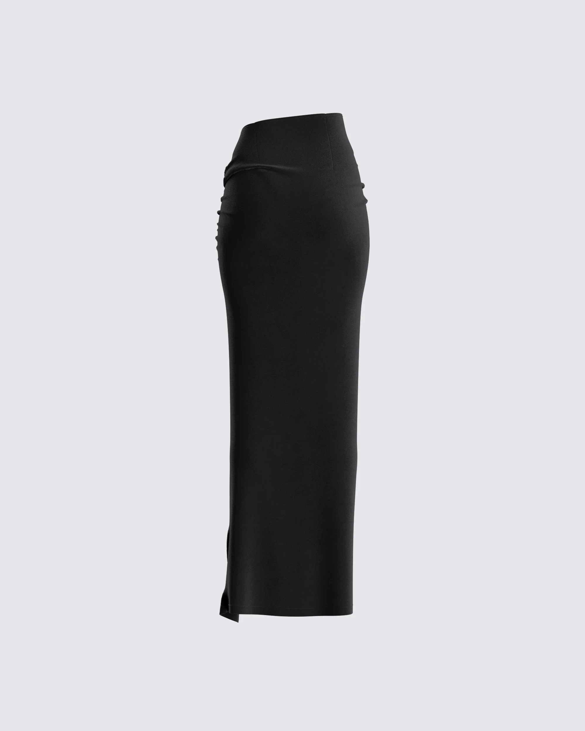 Samantha Black Velvet Maxi Skirt - Image 3