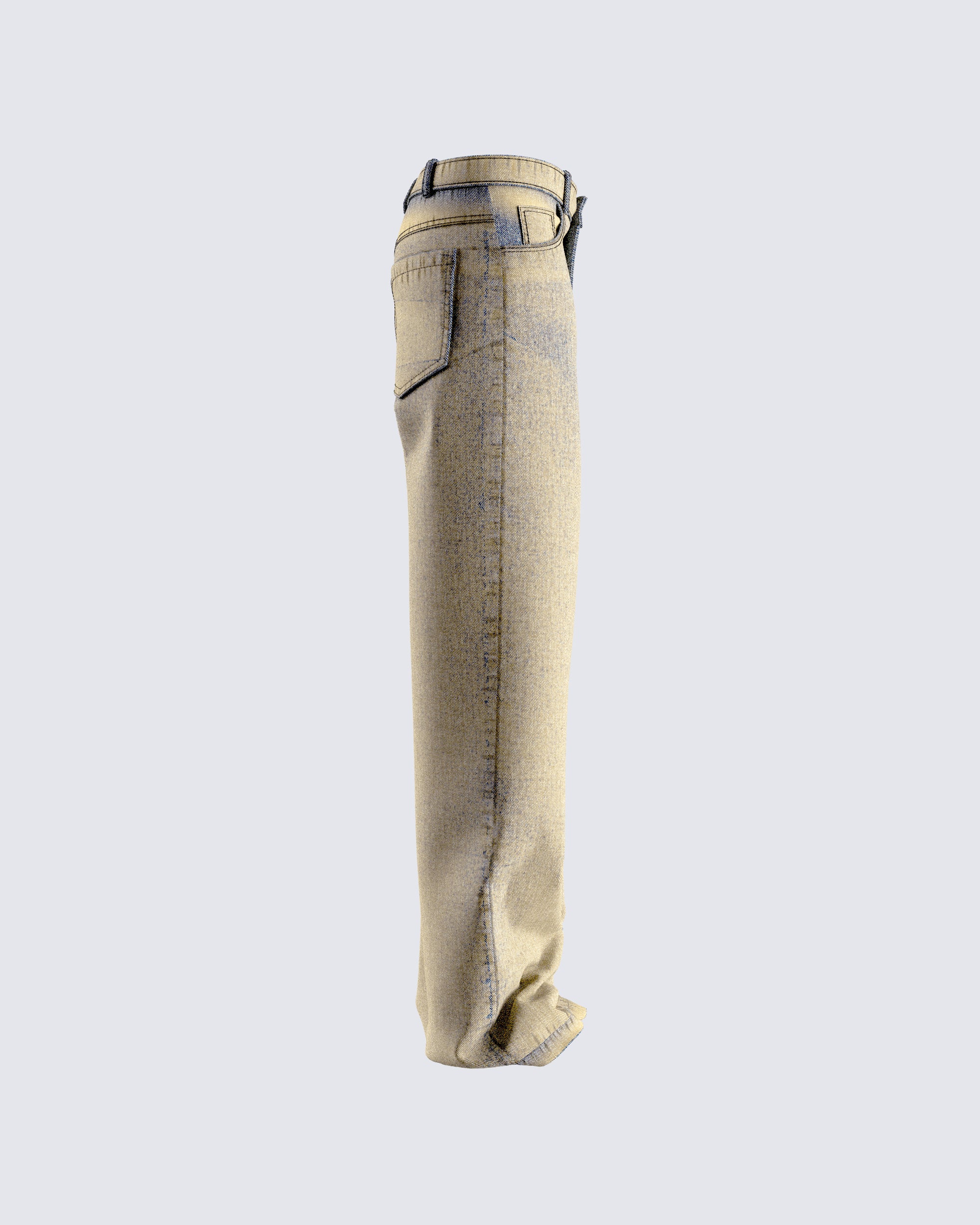 Sanvi Yellow Wash Stretch Jeans - Image 2