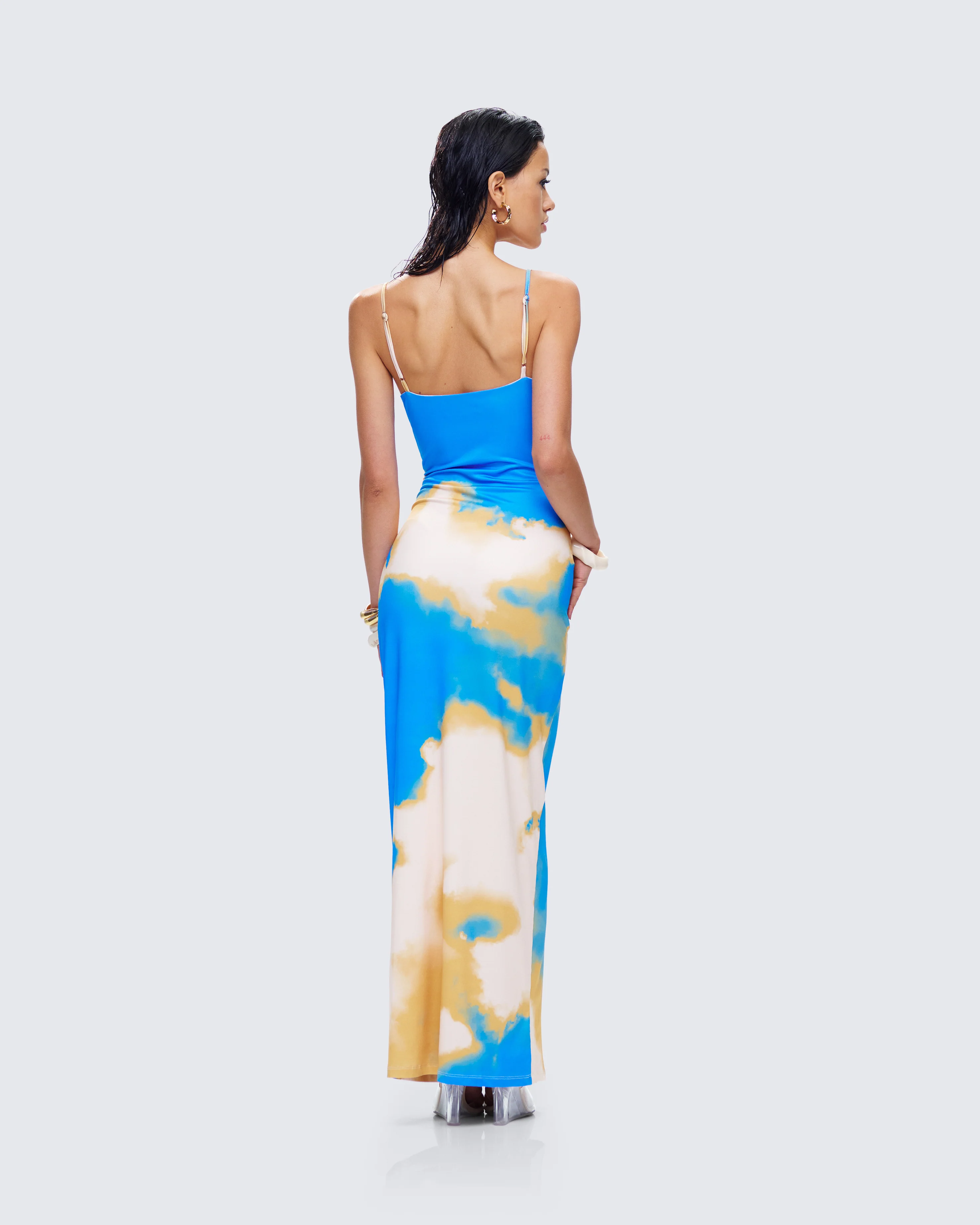 Sari Multi Cowl Neck Maxi Dress - Image 7