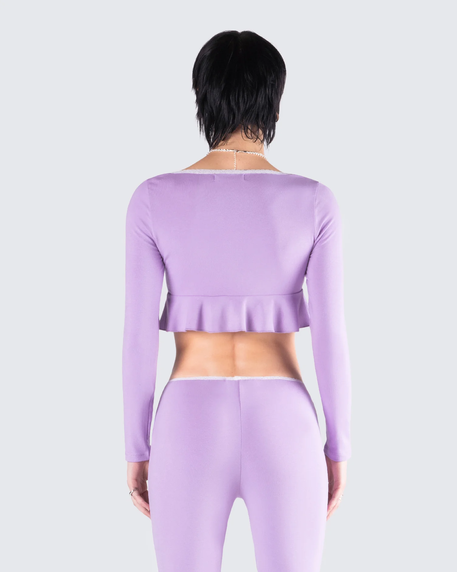 Scout Purple Rib Flyaway Top - Image 7