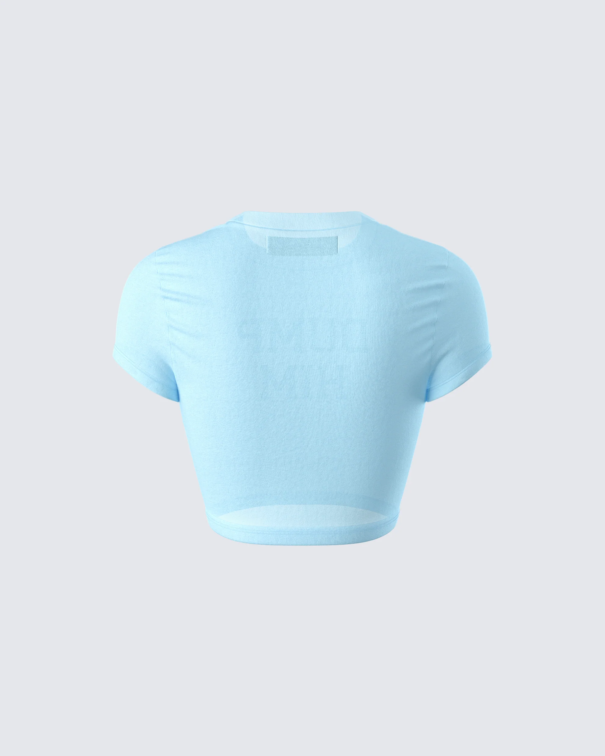 Seraina Aqua Graphic Top - Image 3