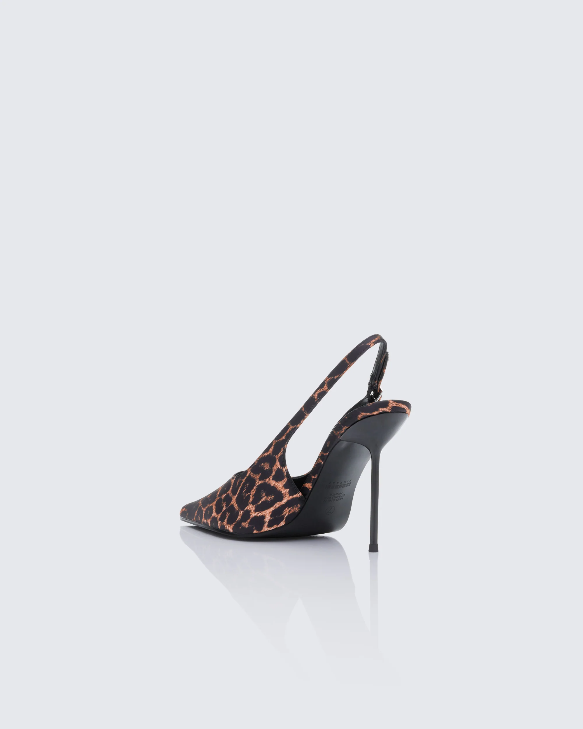 Serene Leopard Knife Point Sling Back - Image 3
