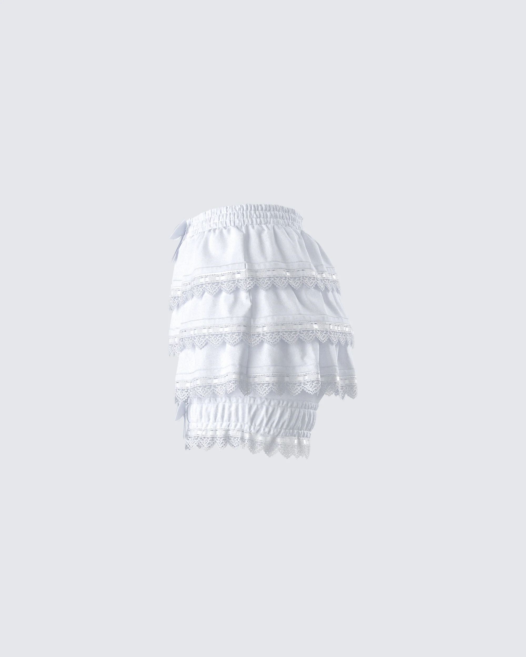 Shannyn White Ruffle Bloomer - Image 2