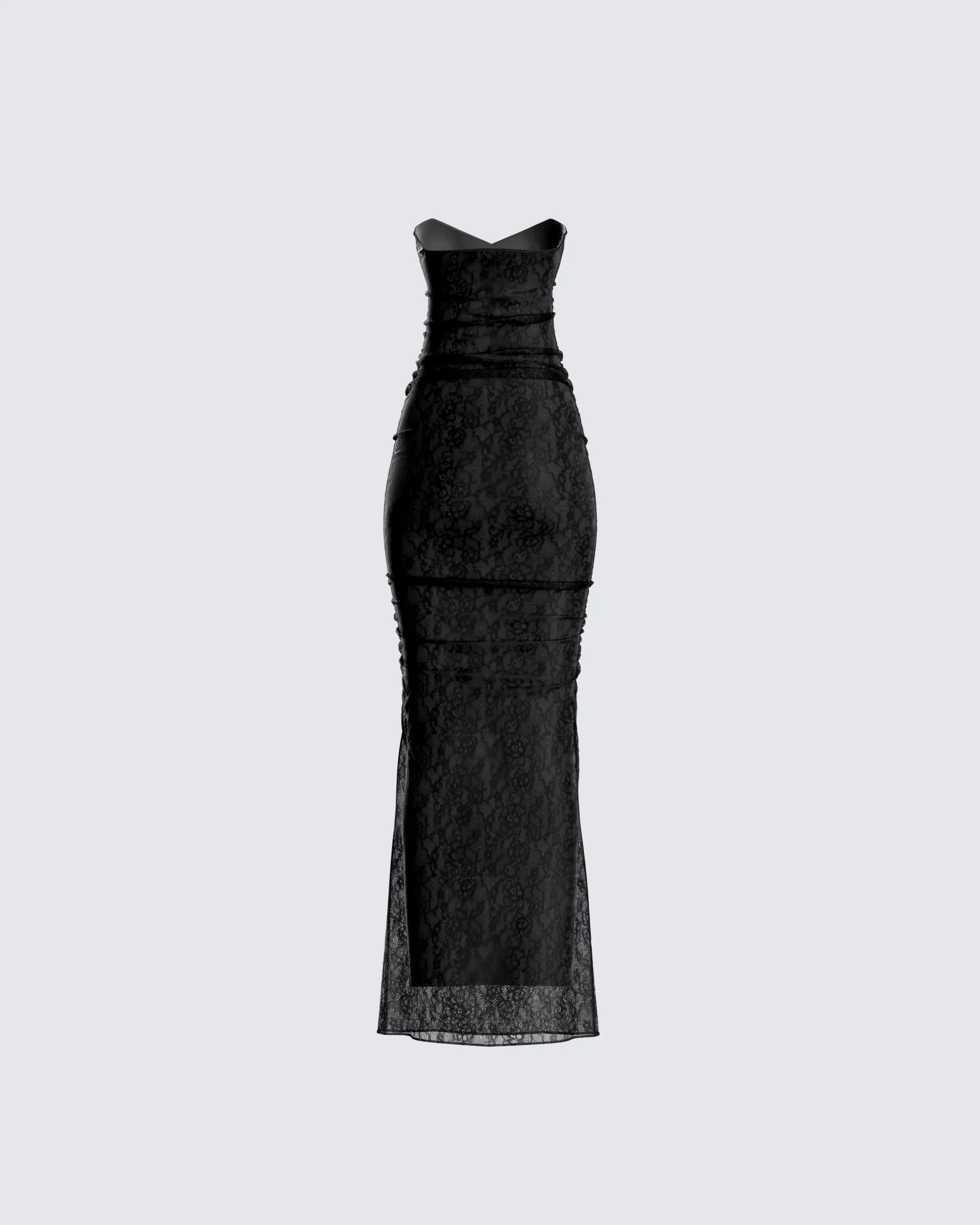 Shia Black Lace Gown - Image 3