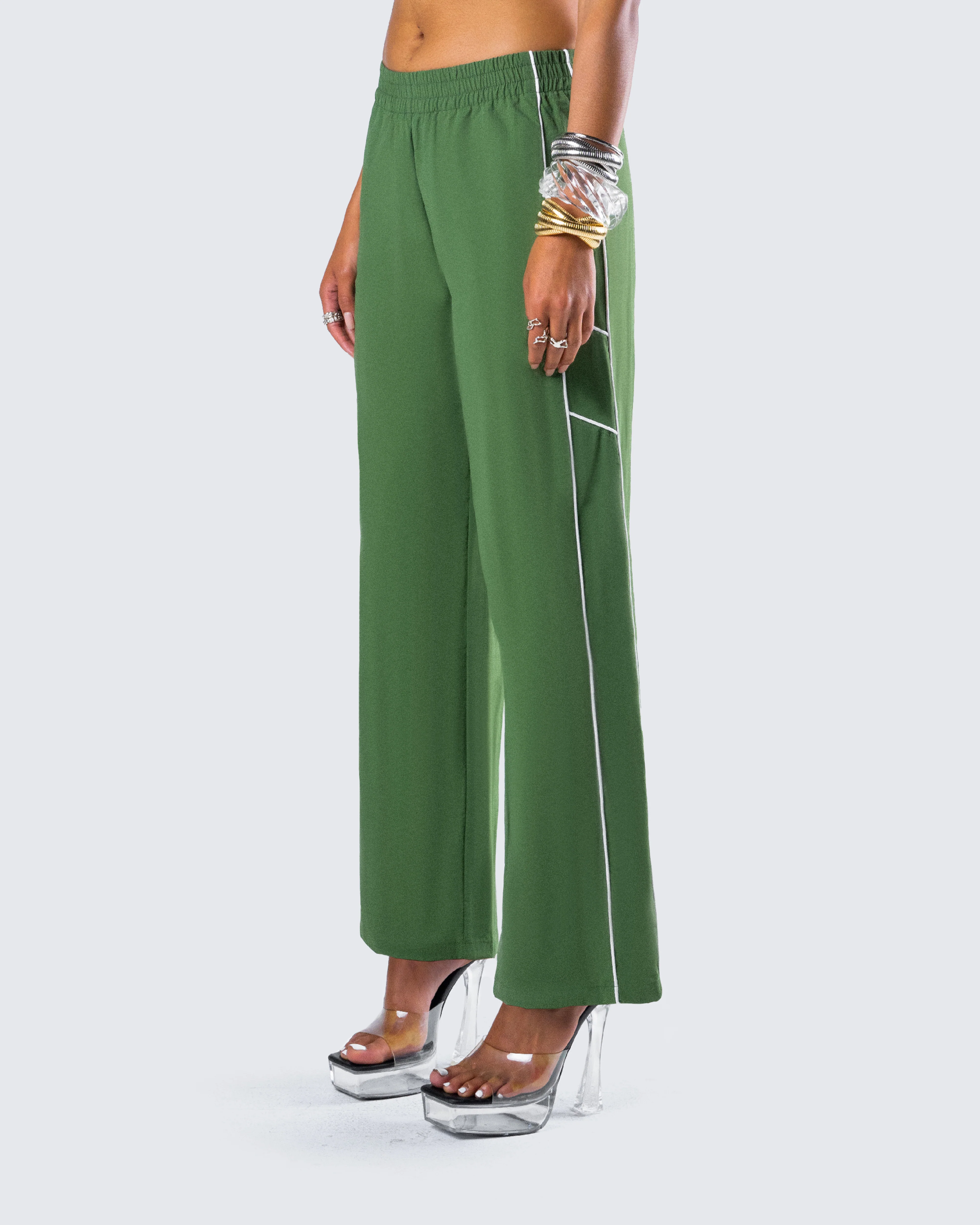 Sidonia Baggy Green Track Pants - Image 5