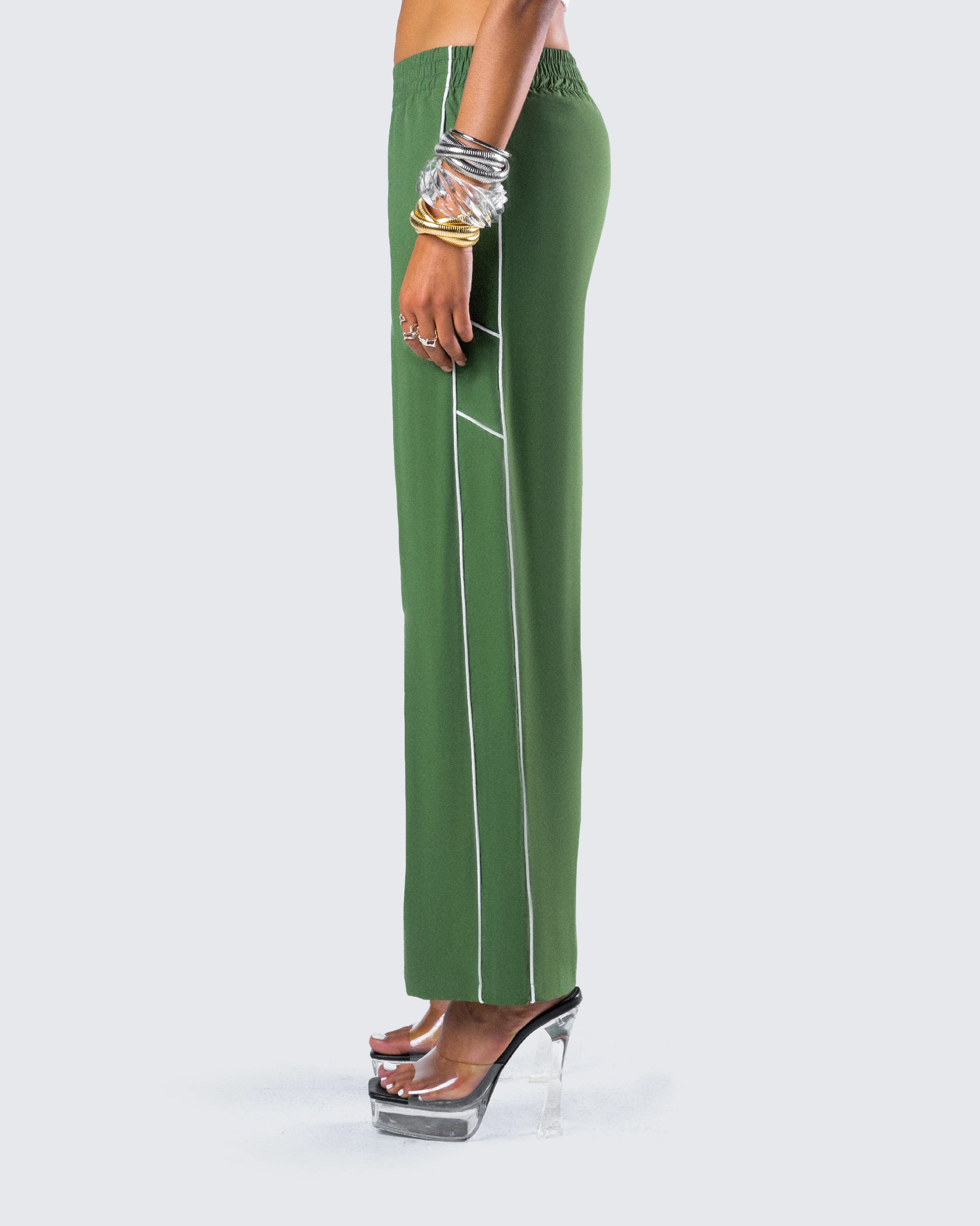 Sidonia Baggy Green Track Pants - Image 6