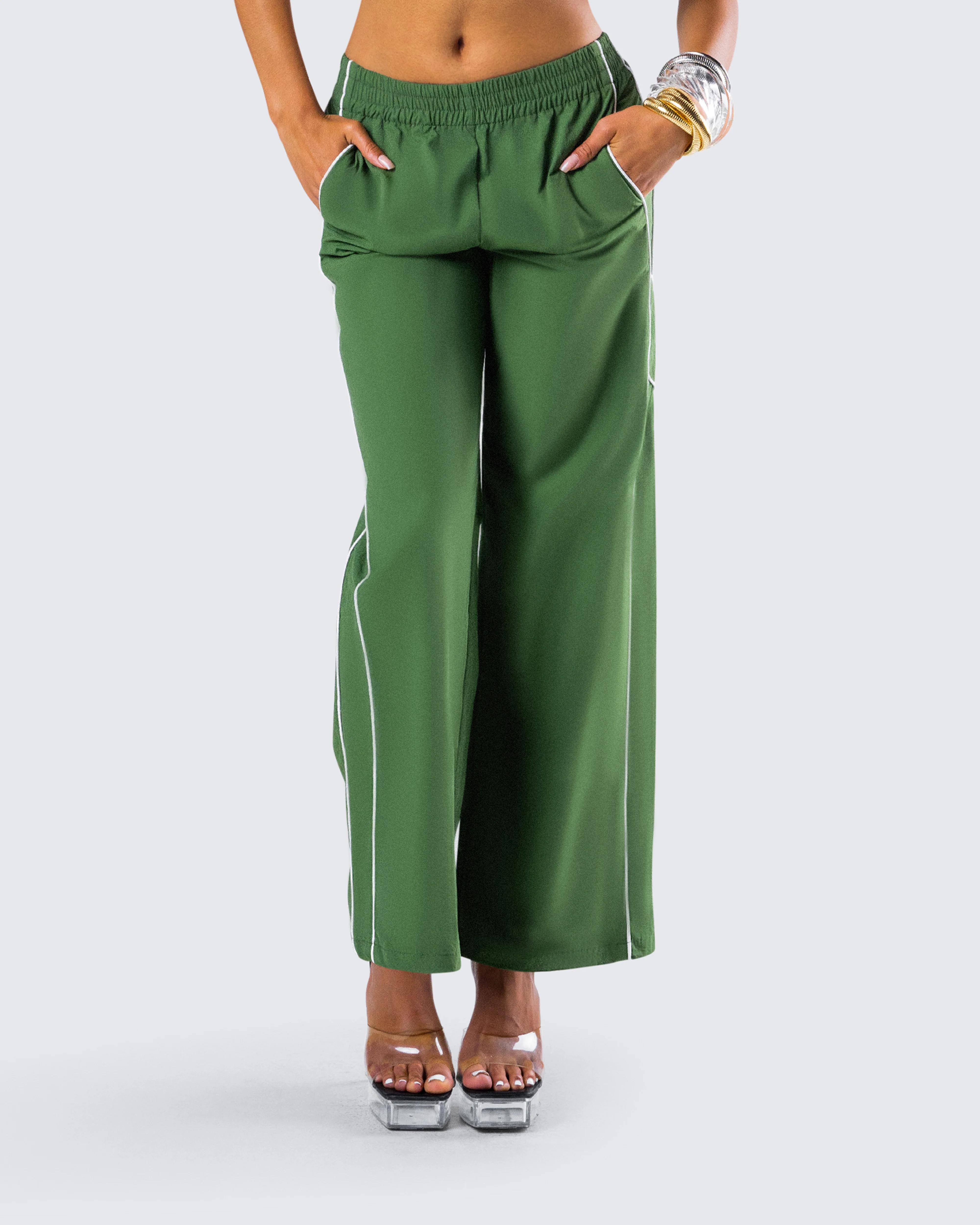 Sidonia Baggy Green Track Pants - Image 8