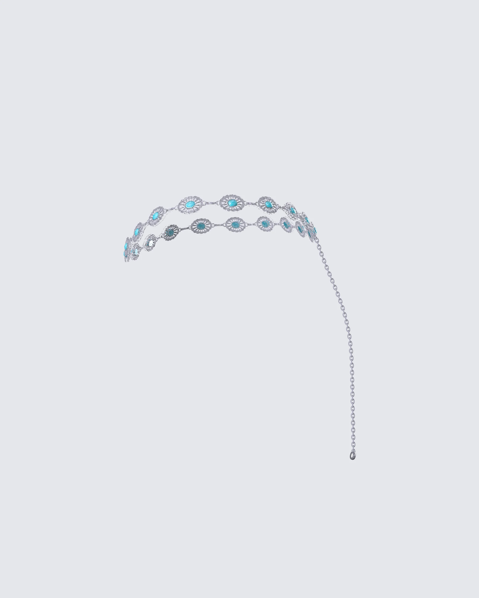 Silvana Silver Turquoise Belt - Image 2