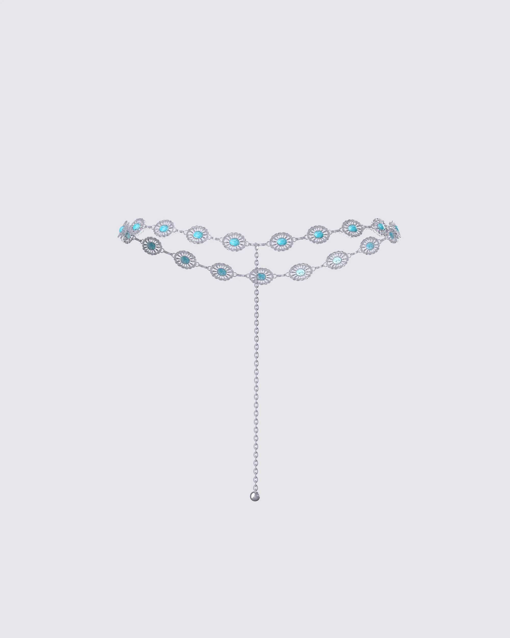 Silvana Silver Turquoise Belt - Image 3