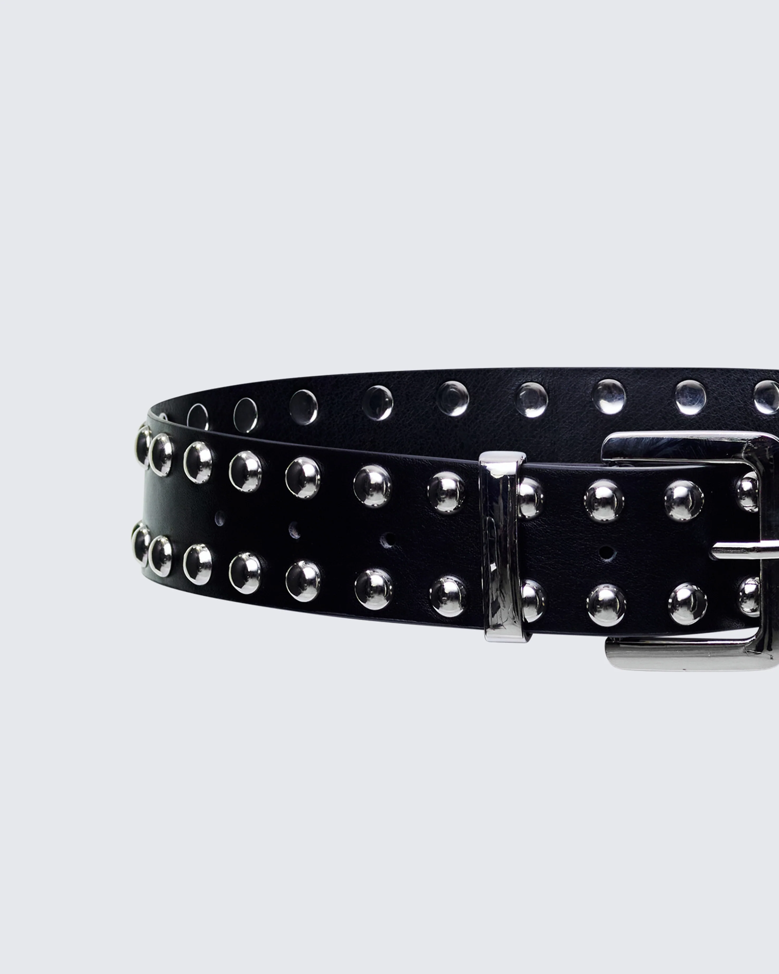 Sisay Black Studded Jeans Belt - Image 2