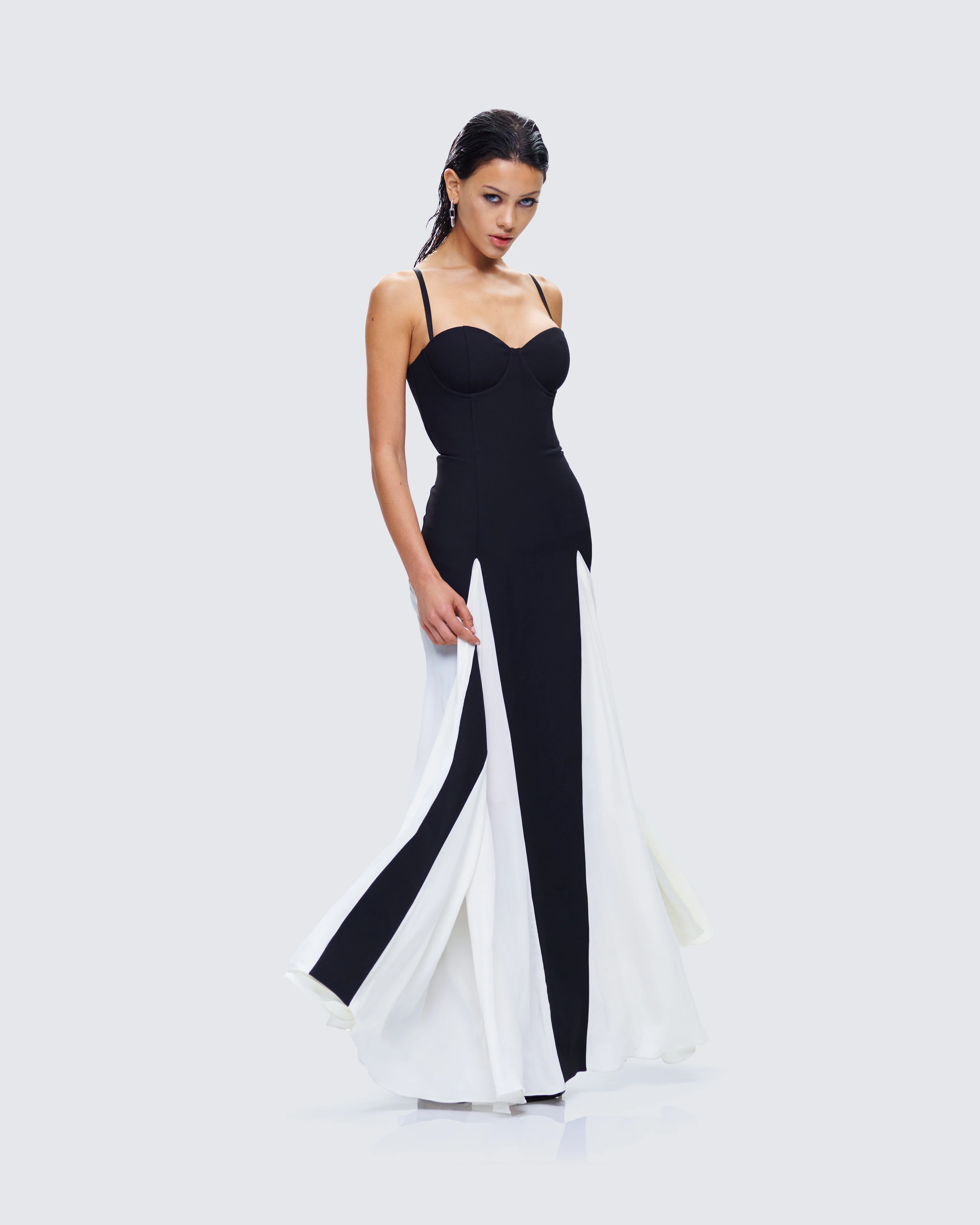 Skylah Black and White Gown - Image 5
