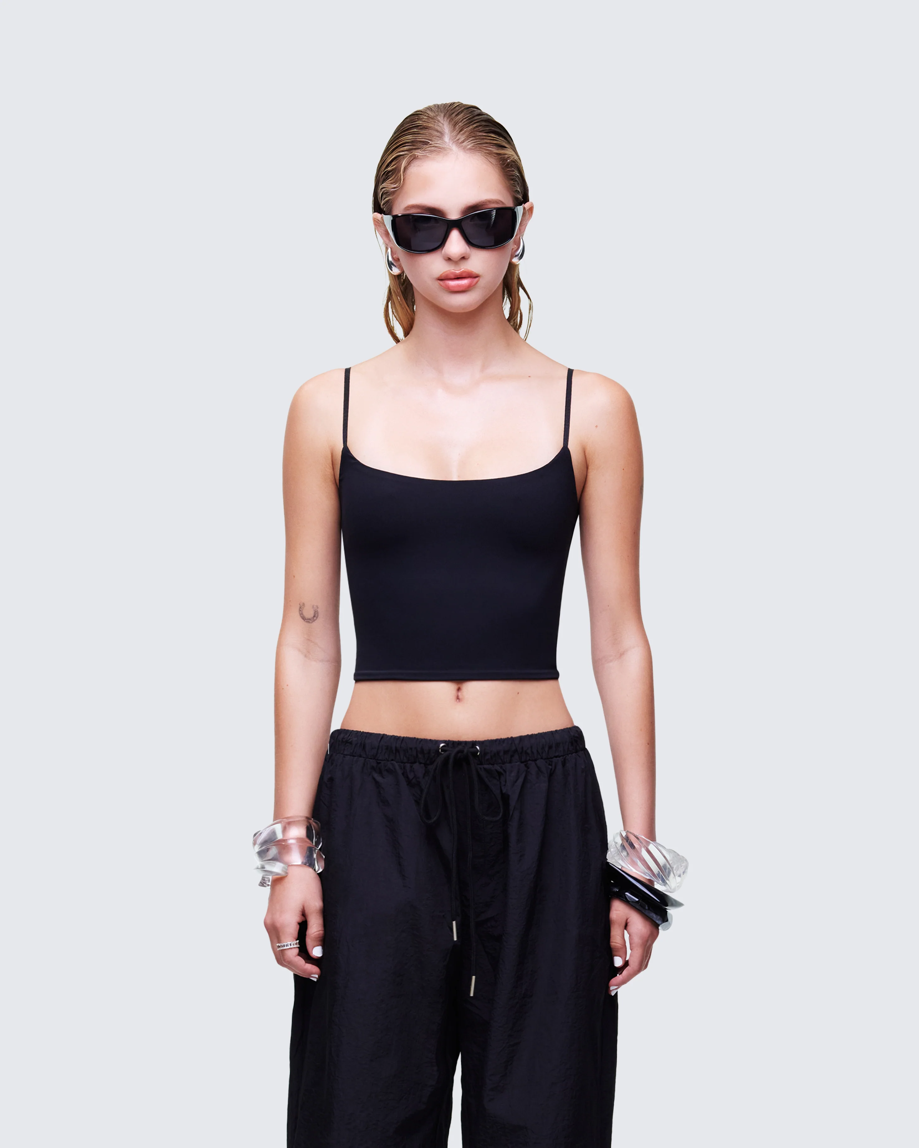 Soleia Black Cami Top - Image 2