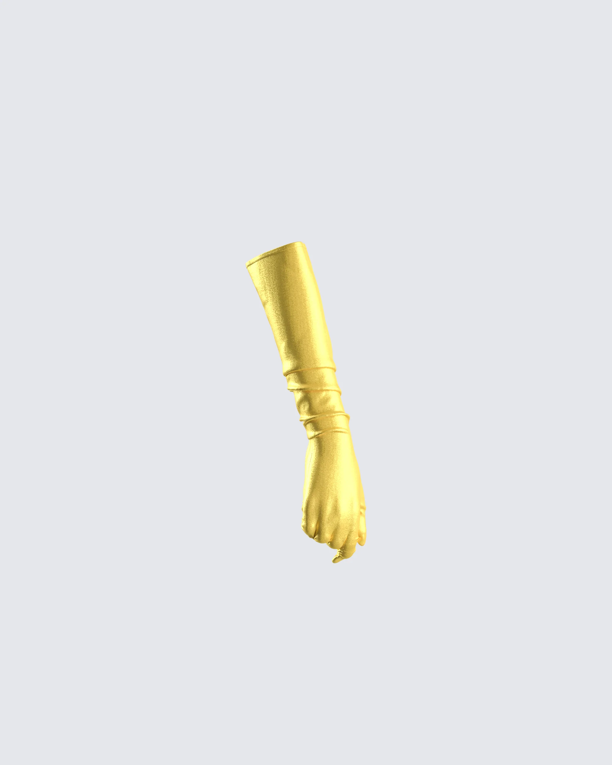 Surya Yellow Satin Gloves - Image 2