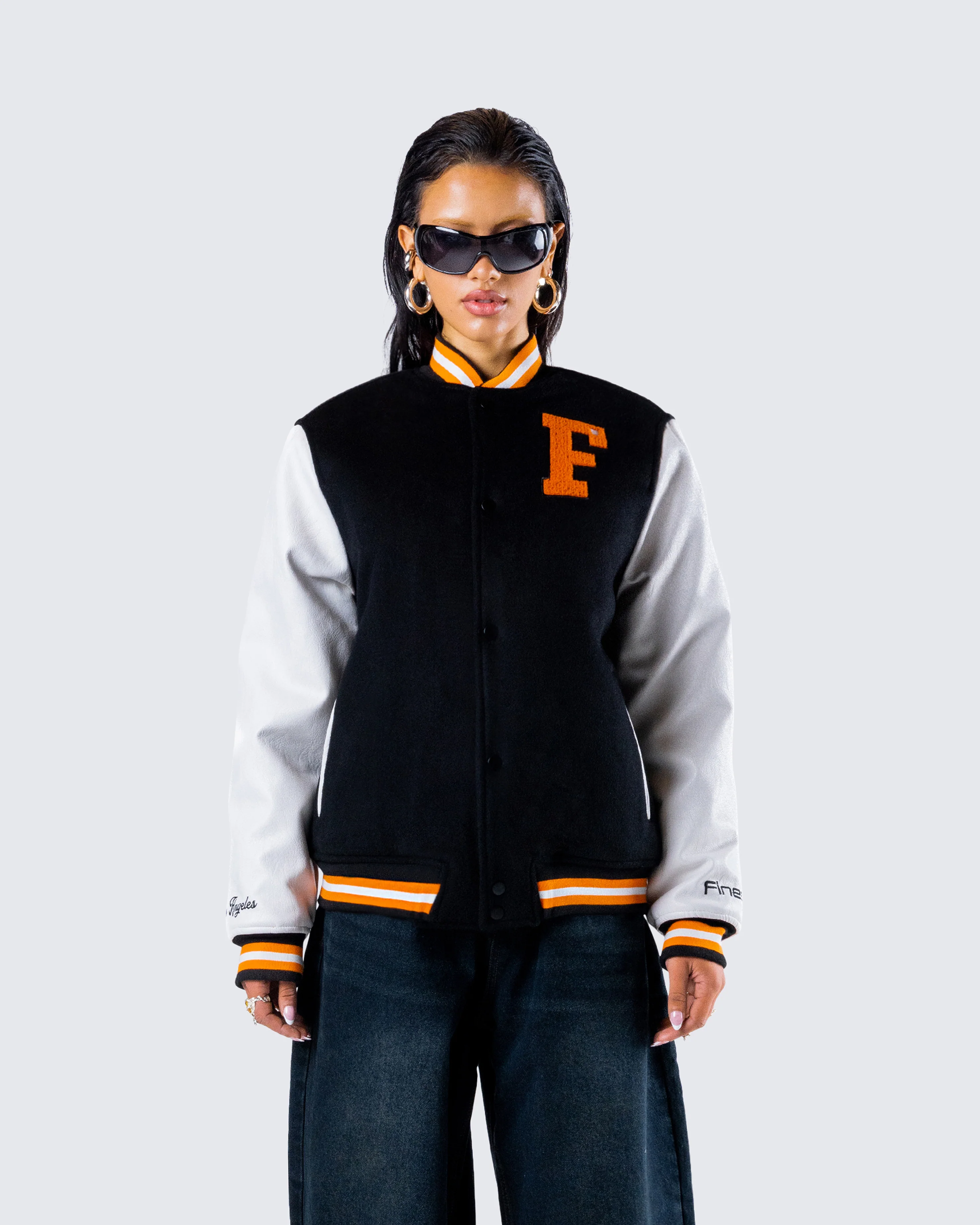 Sutton Black Varsity Jacket - Image 4
