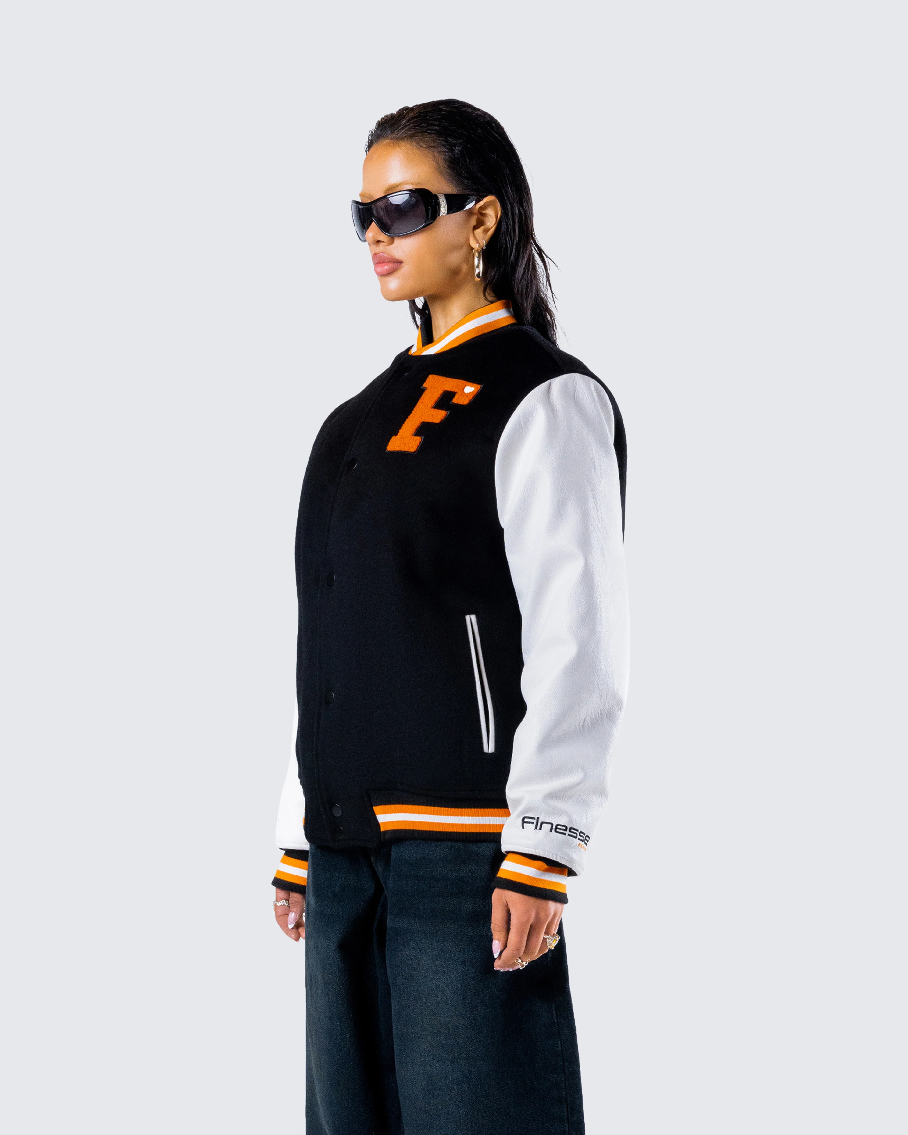 Sutton Black Varsity Jacket - Image 5