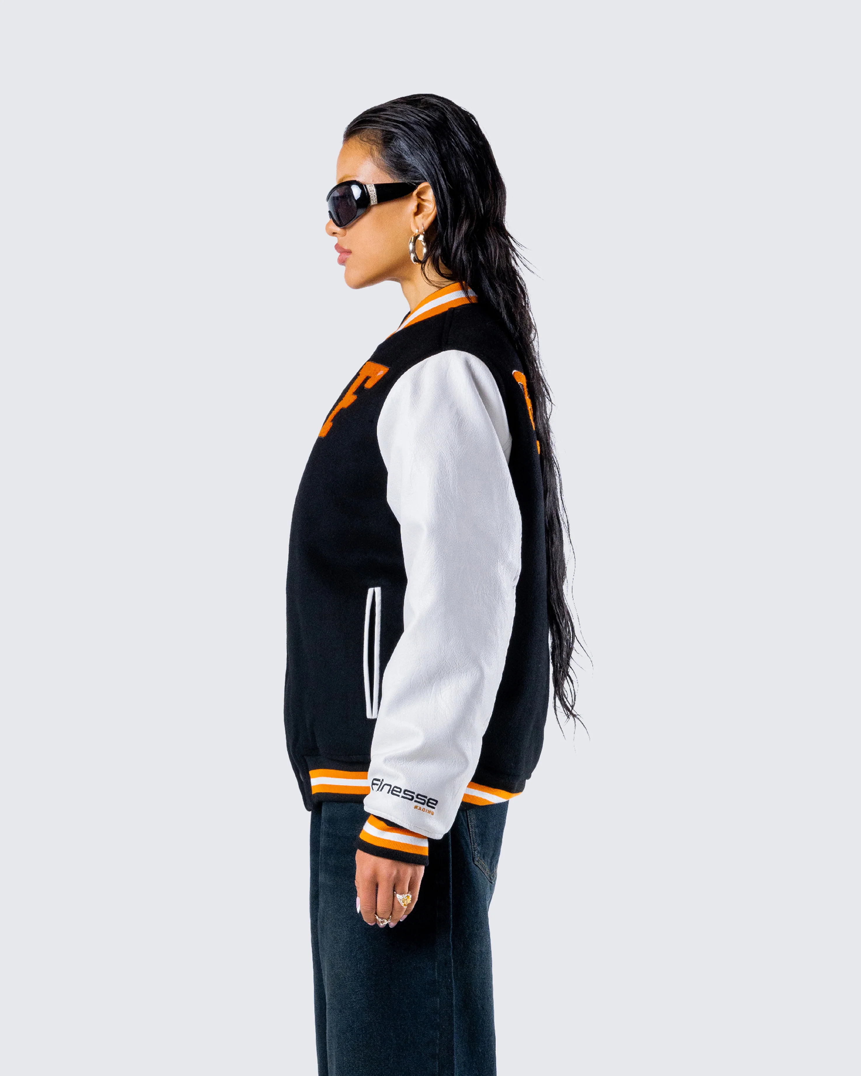 Sutton Black Varsity Jacket - Image 6