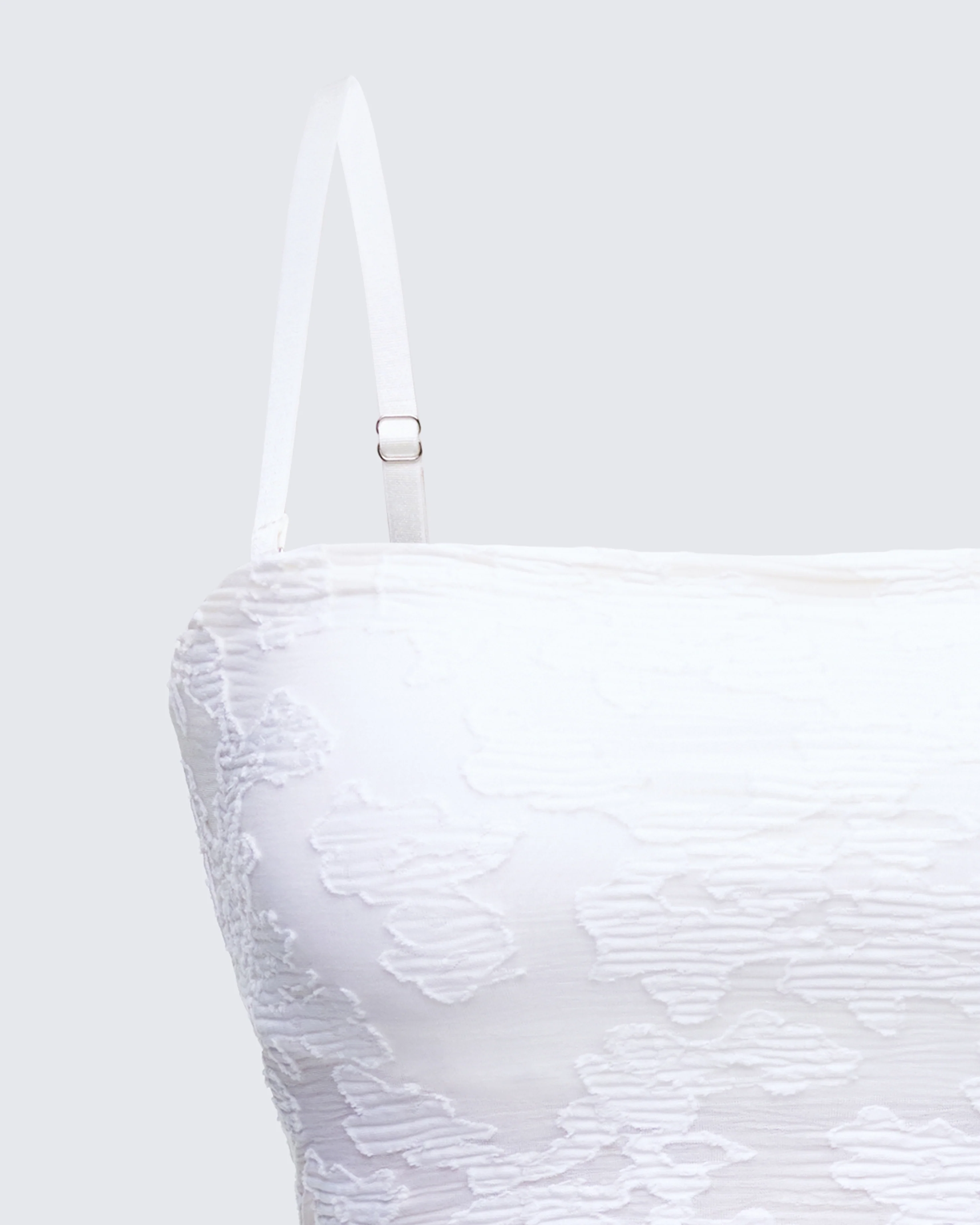 Sybil White Detachable Cami Top - Image 6