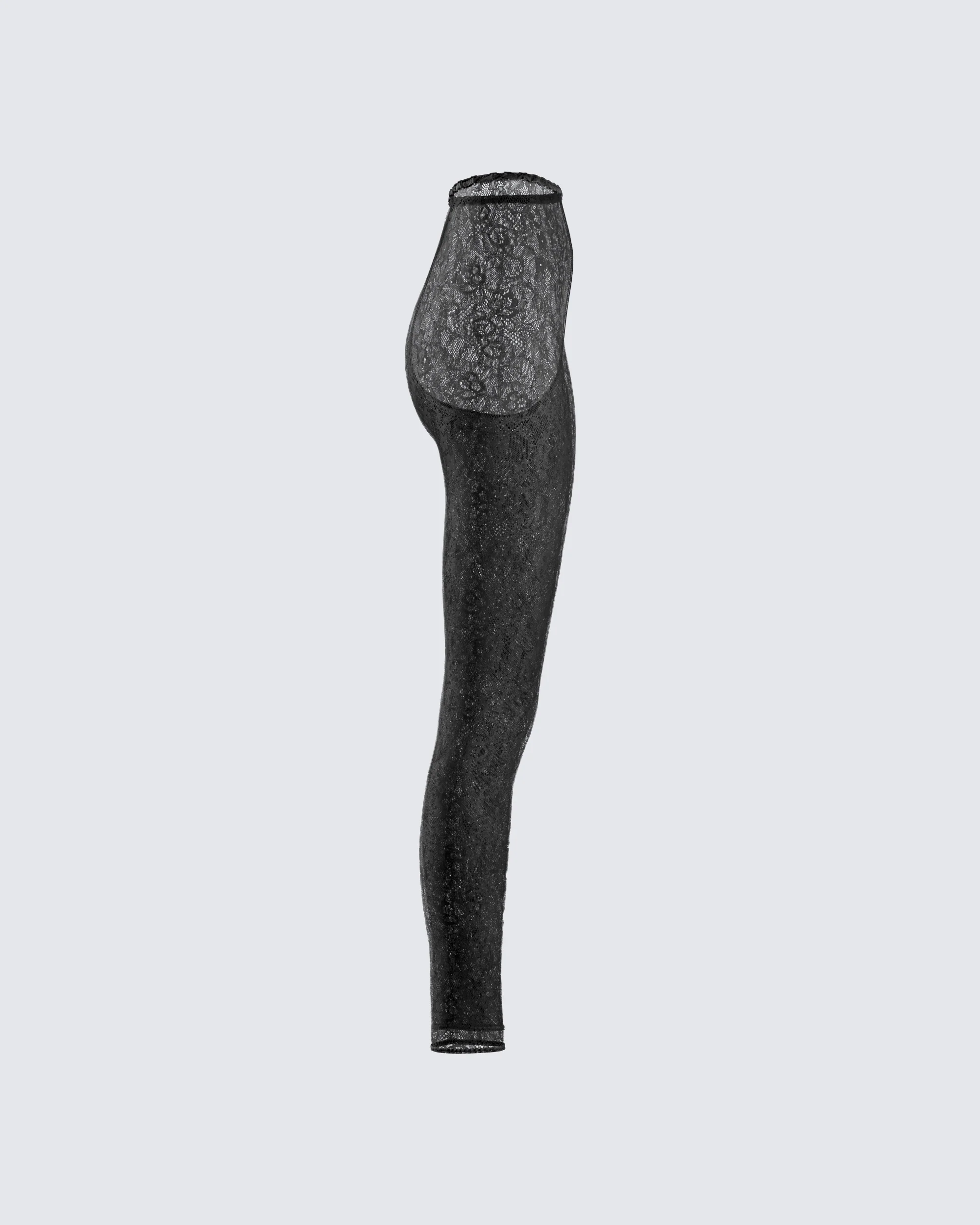 Sylvia Black Lace Legging Pant - Image 2