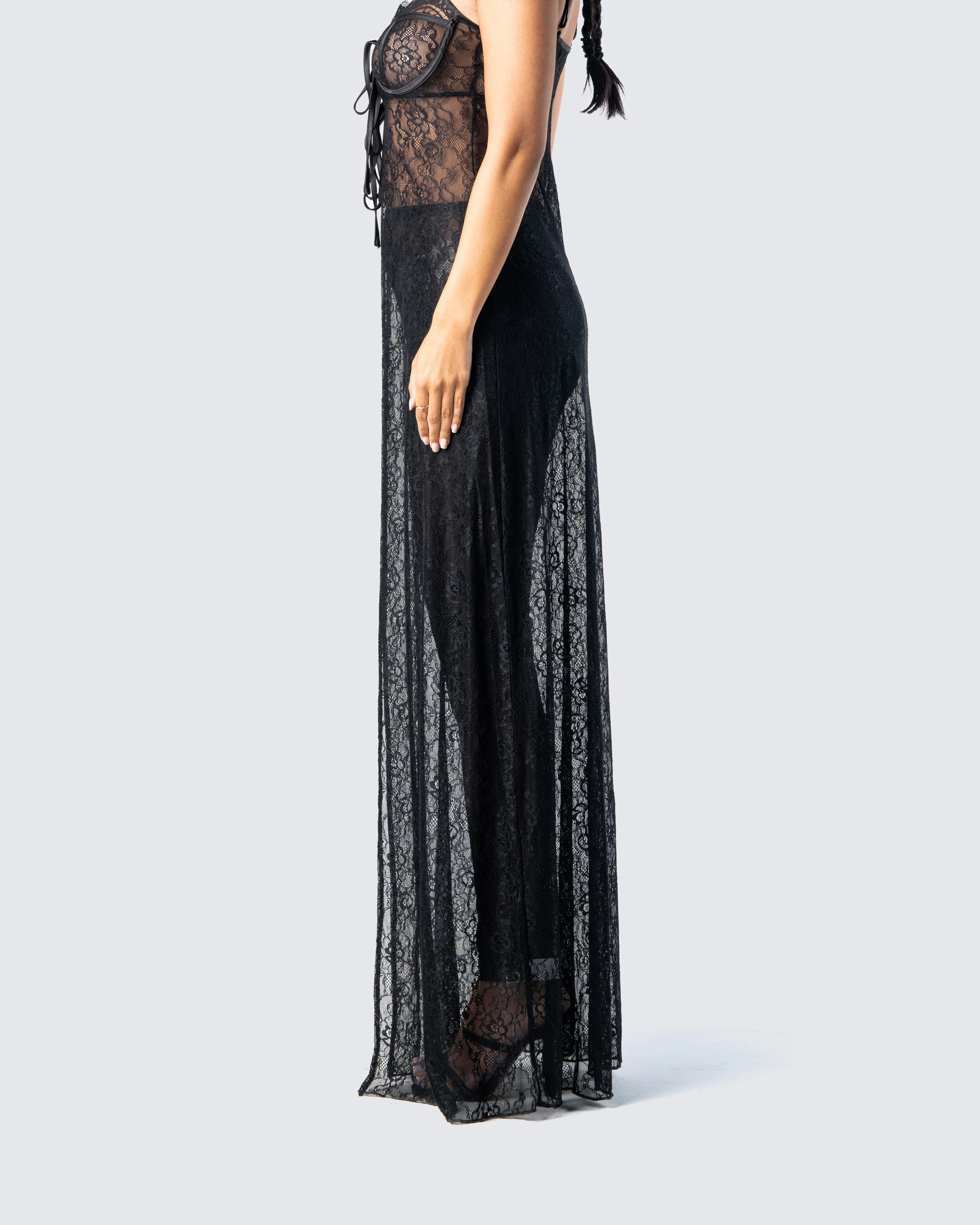 Sylvia Black Lace Legging Pant - Image 5
