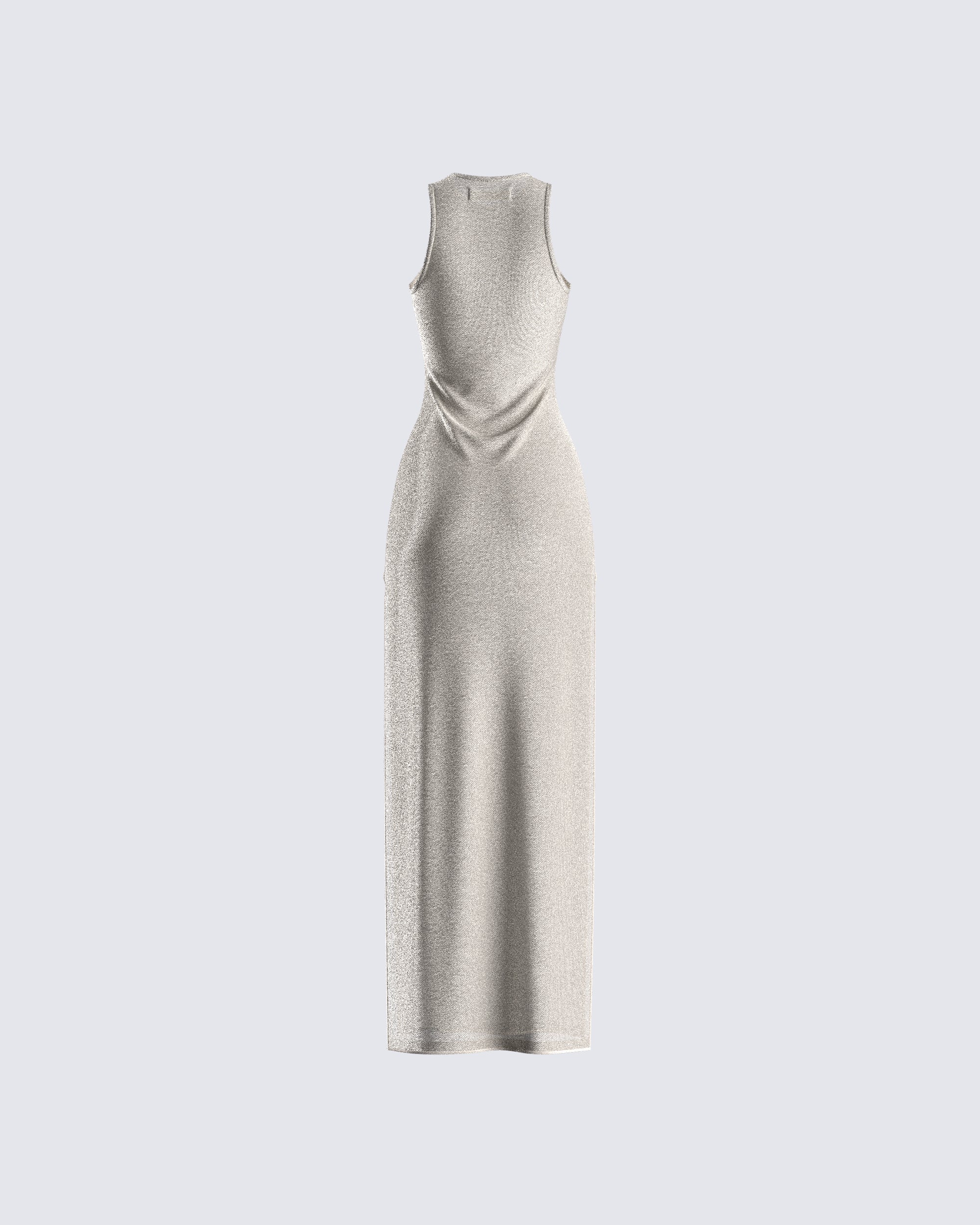 Taline Gold Lurex Maxi Dress - Image 3