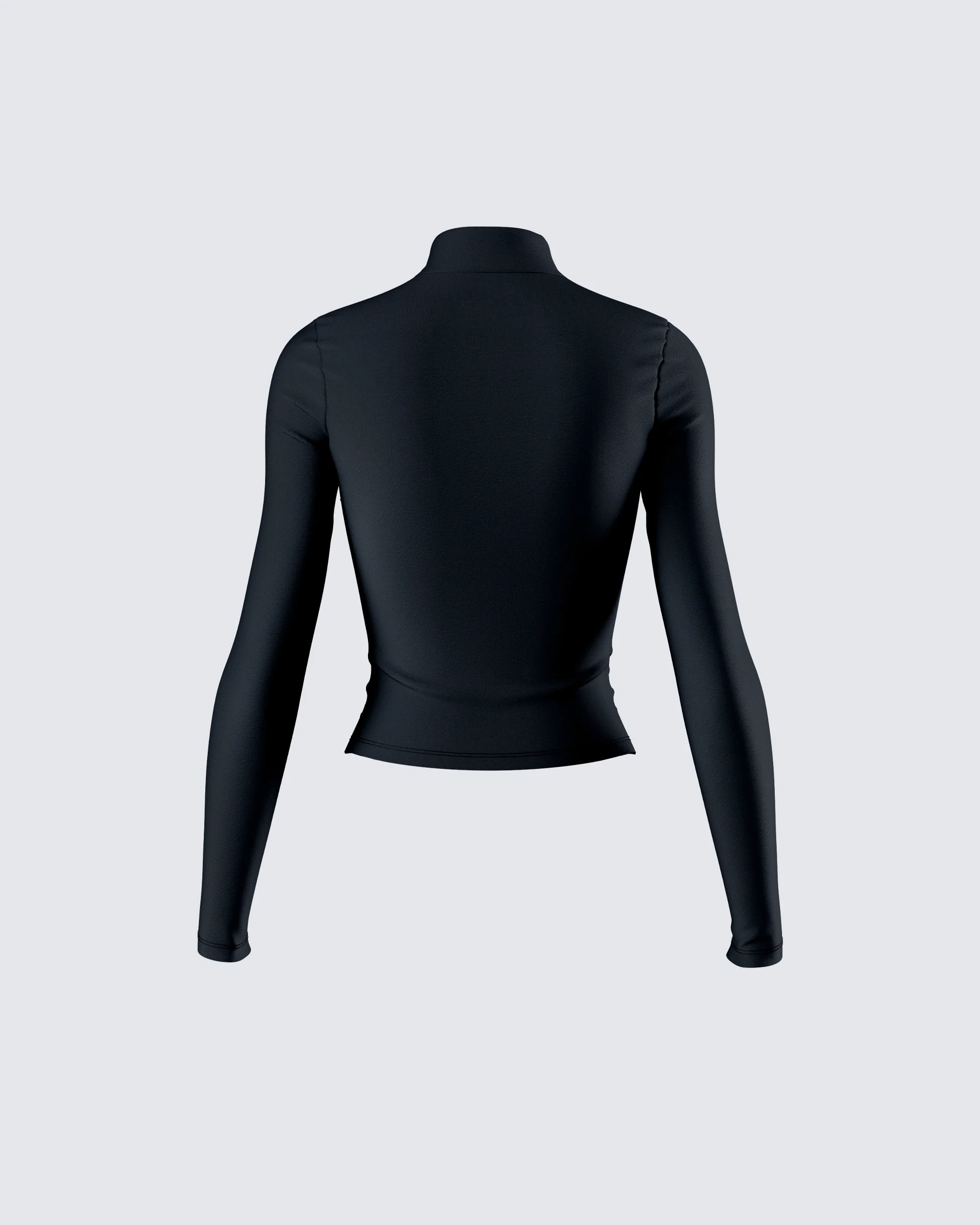 Tana Black Mockneck Top - Image 3