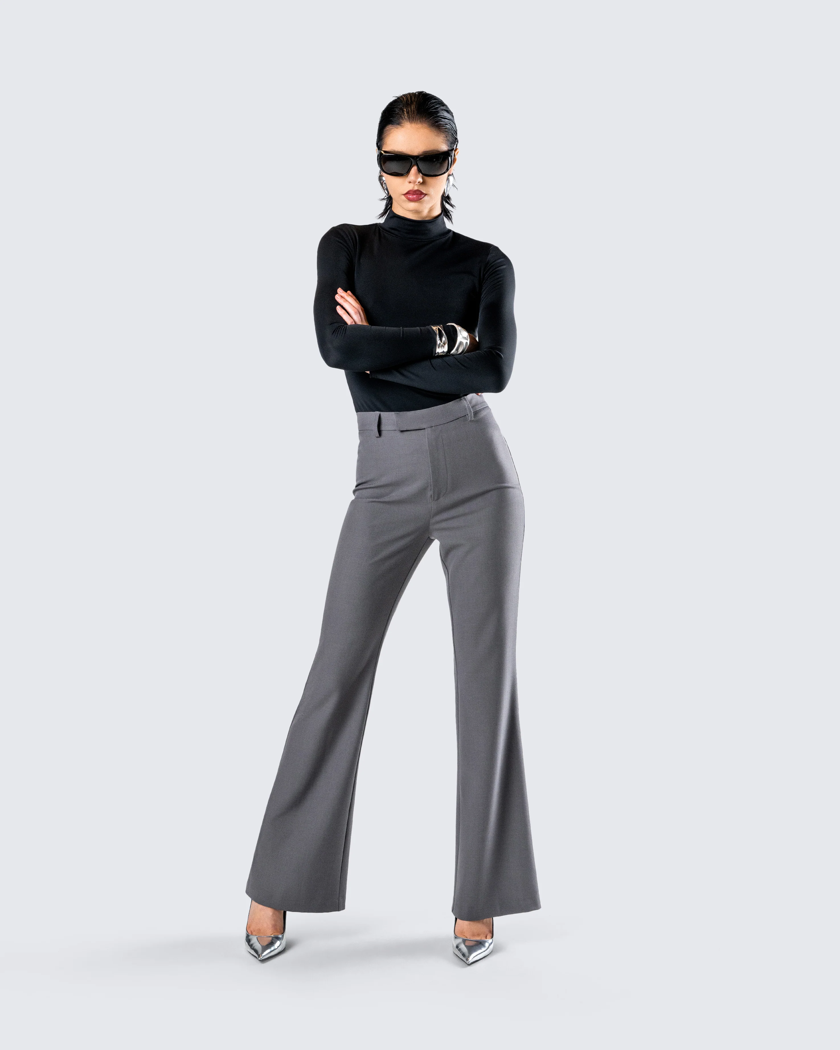 Tana Black Mockneck Top - Image 9