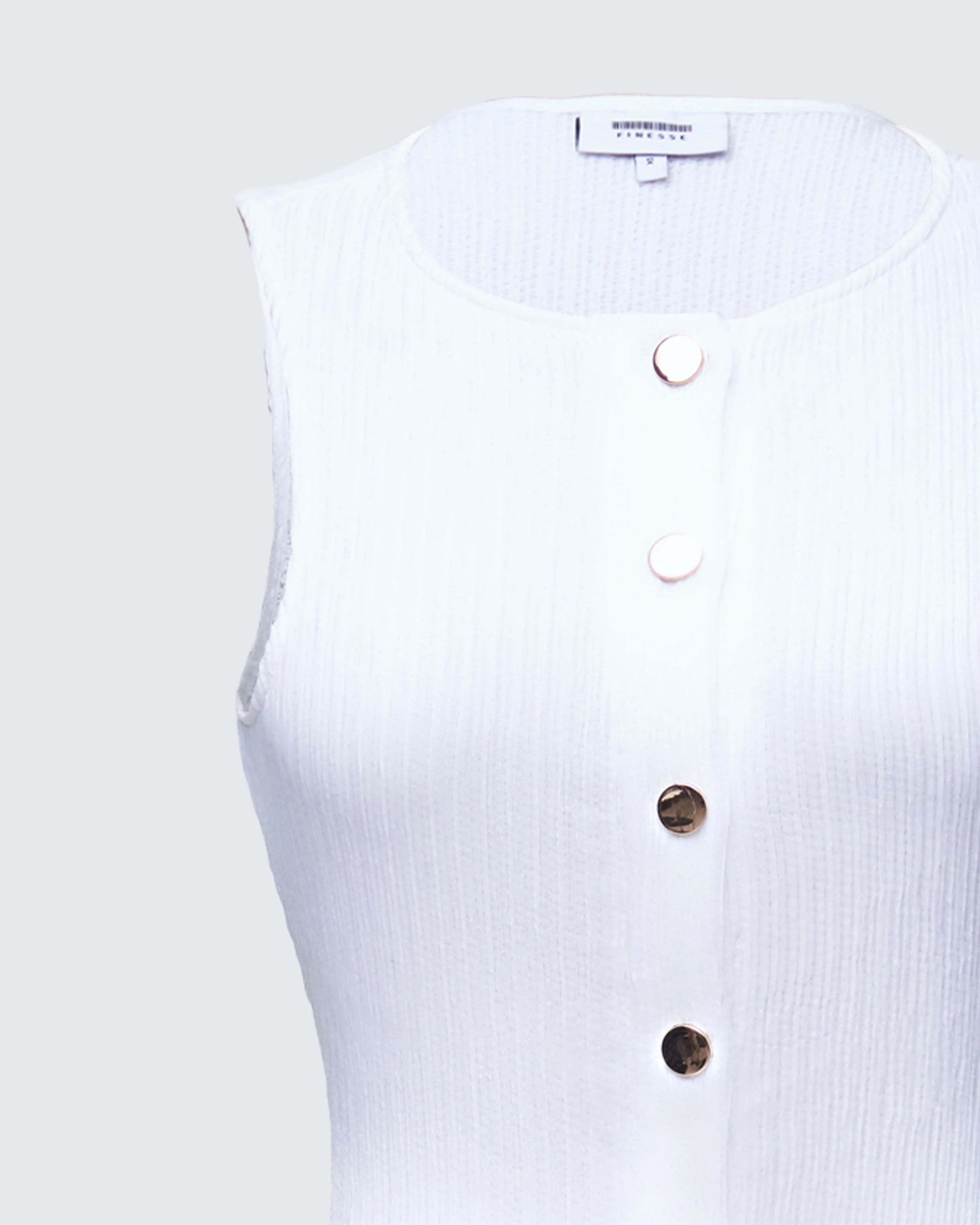 Tansy Ivory Button Up Maxi Dress - Image 6