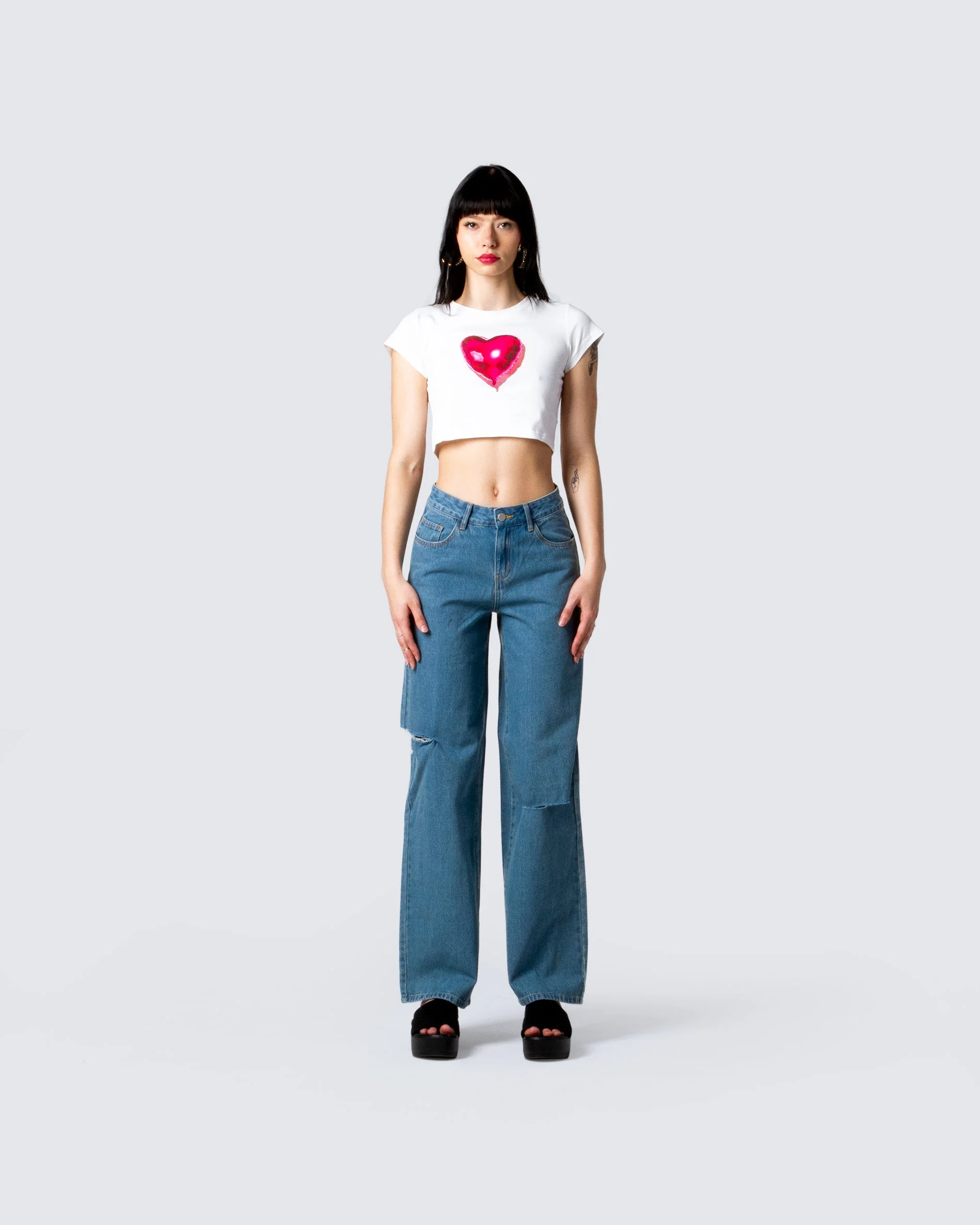 Tavi White Graphic Printed Top - Image 4