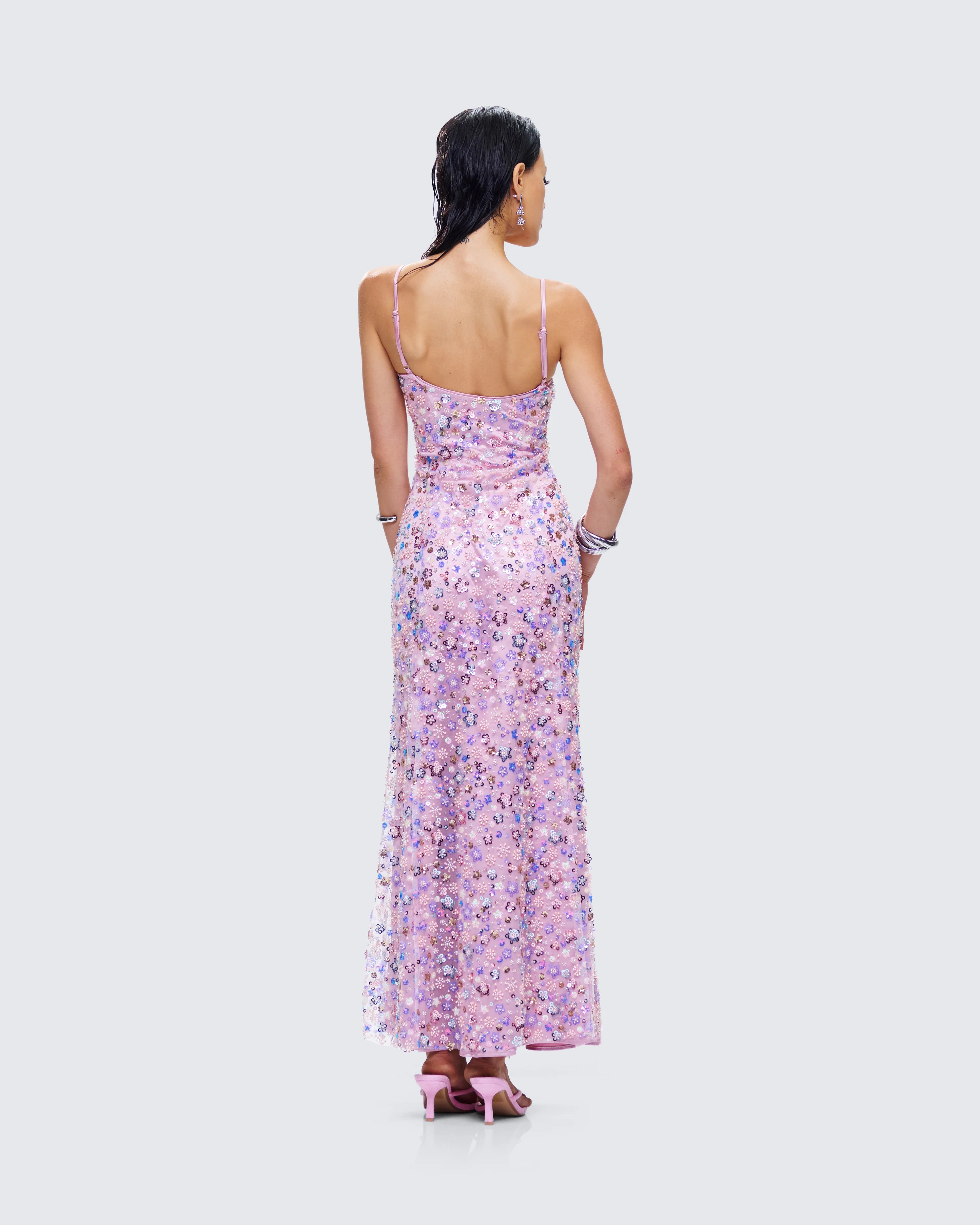 Tavianna Multi Floral Embellished Gown - Image 7
