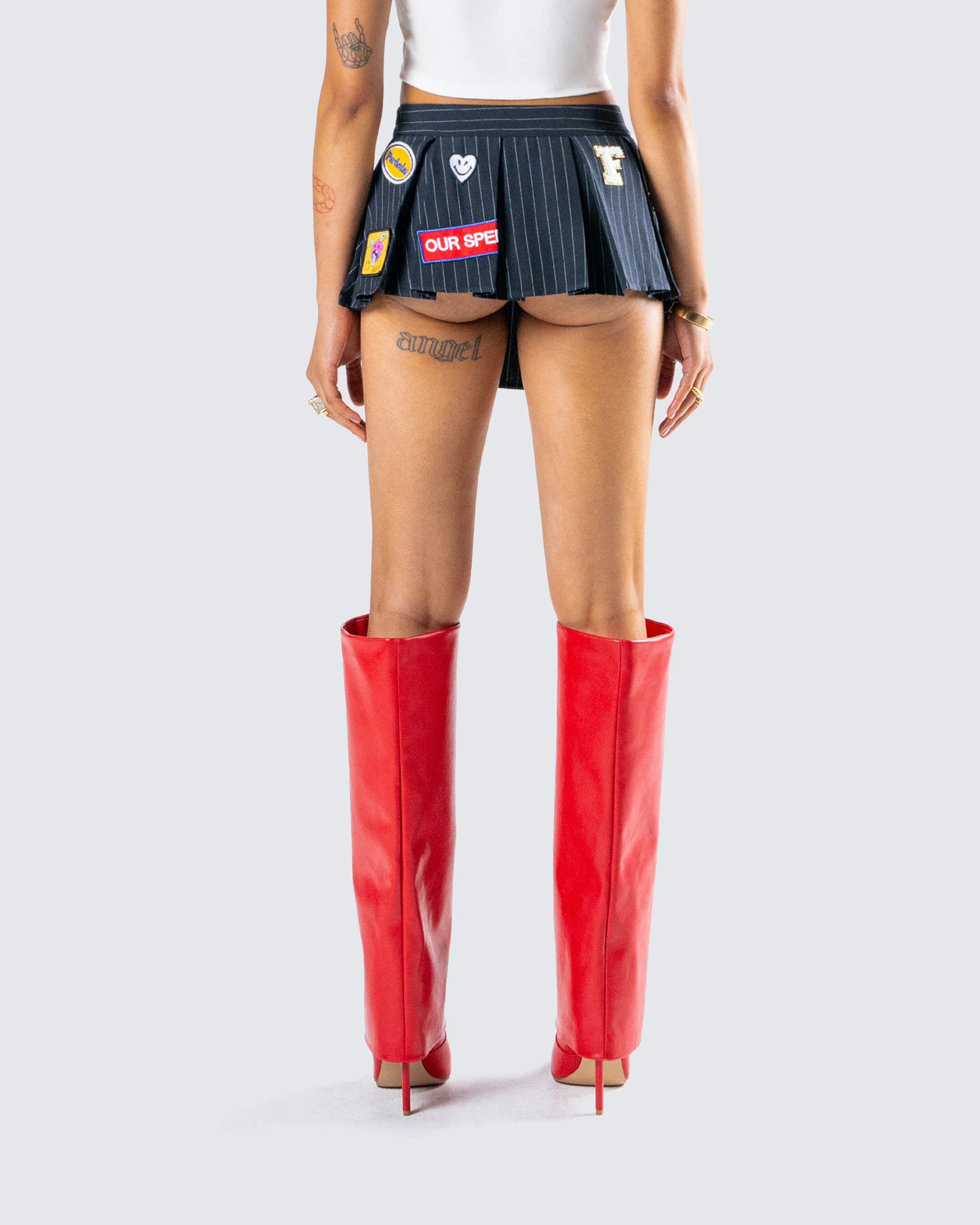 Teagan X-Rated Patch Mini Skirt - Image 5