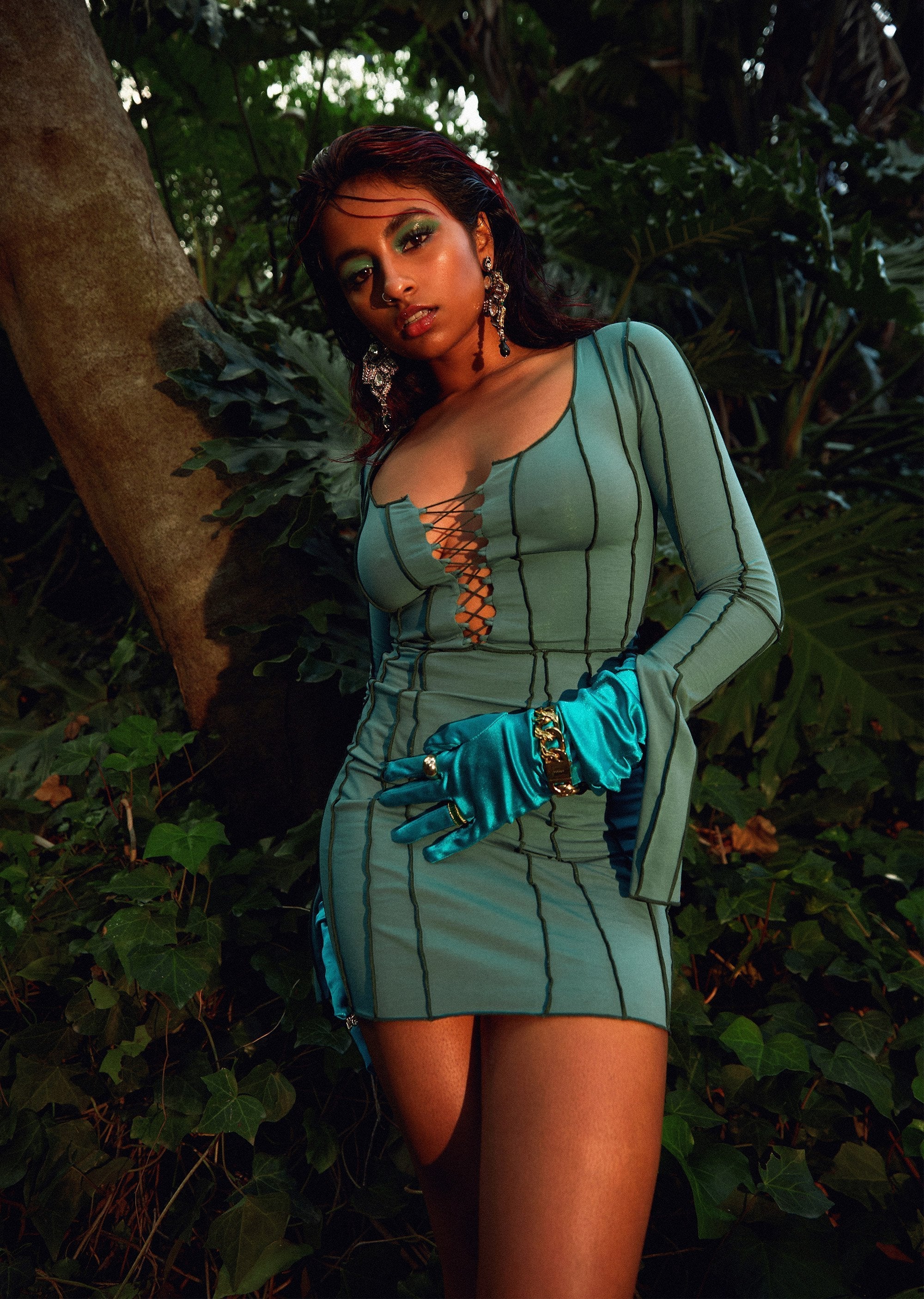 Karlie Lace Up Boss Dress - Image 6