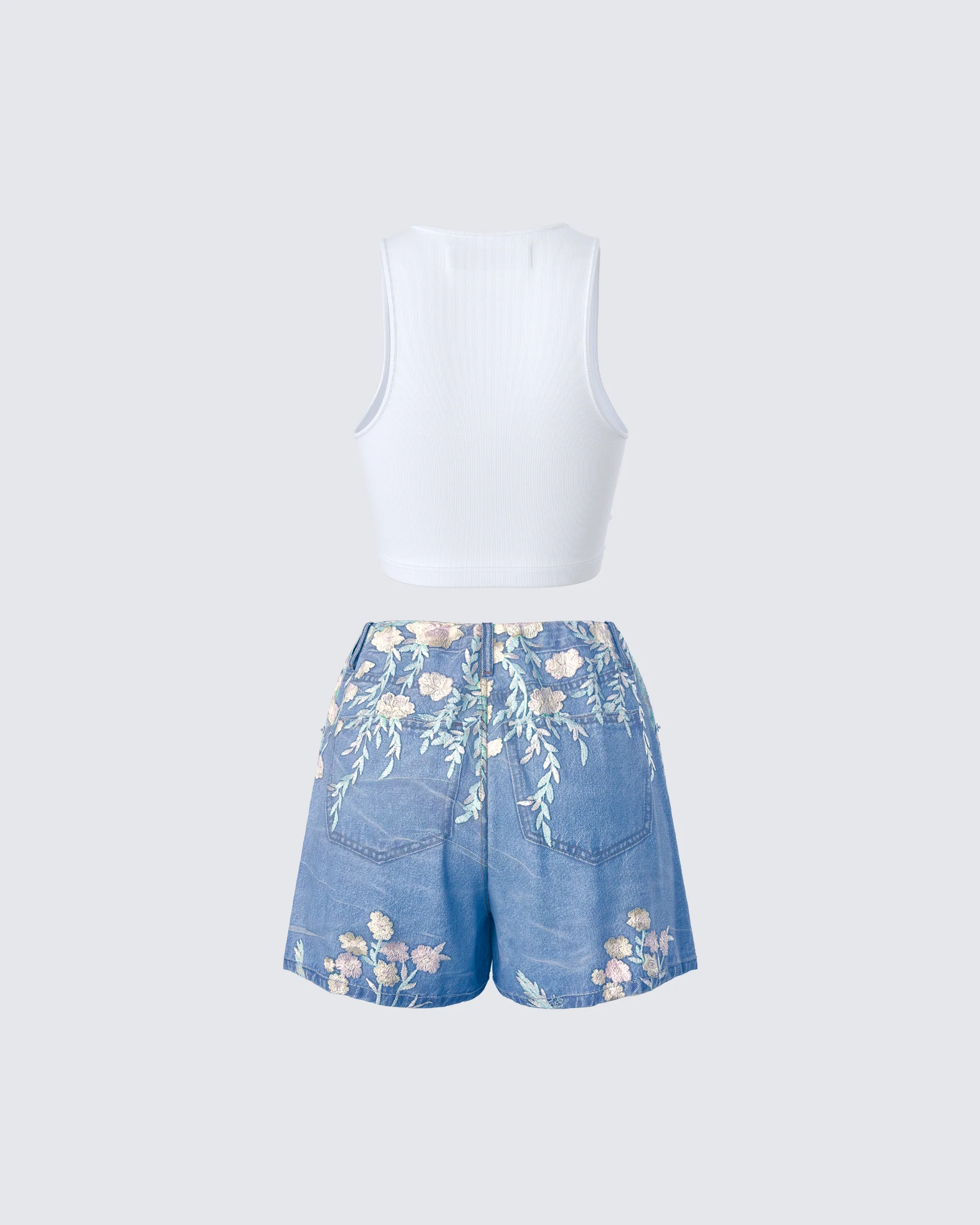 Thea Floral Denim Set - Image 3