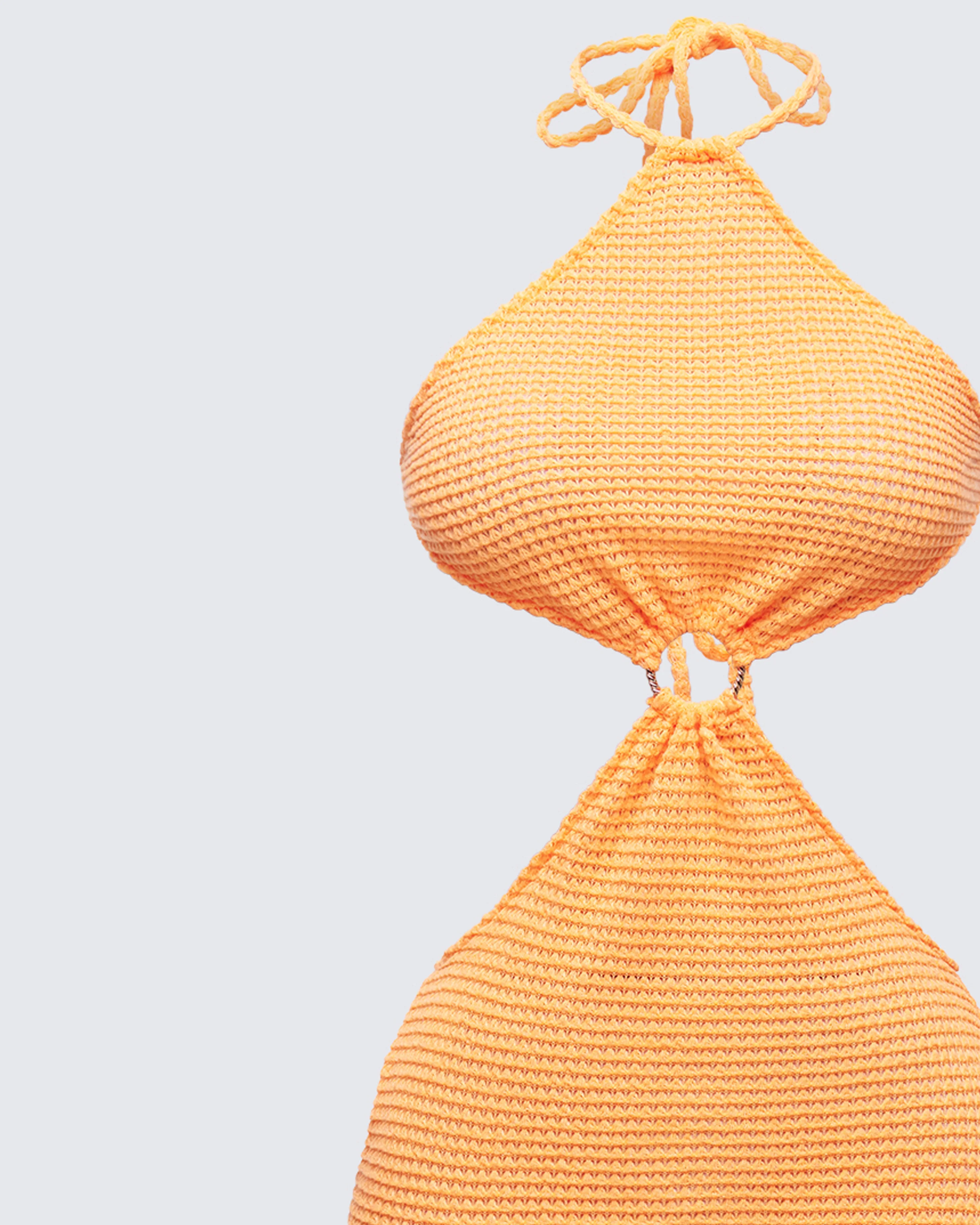 Tovi Orange Open Knit Maxi Dress - Image 6