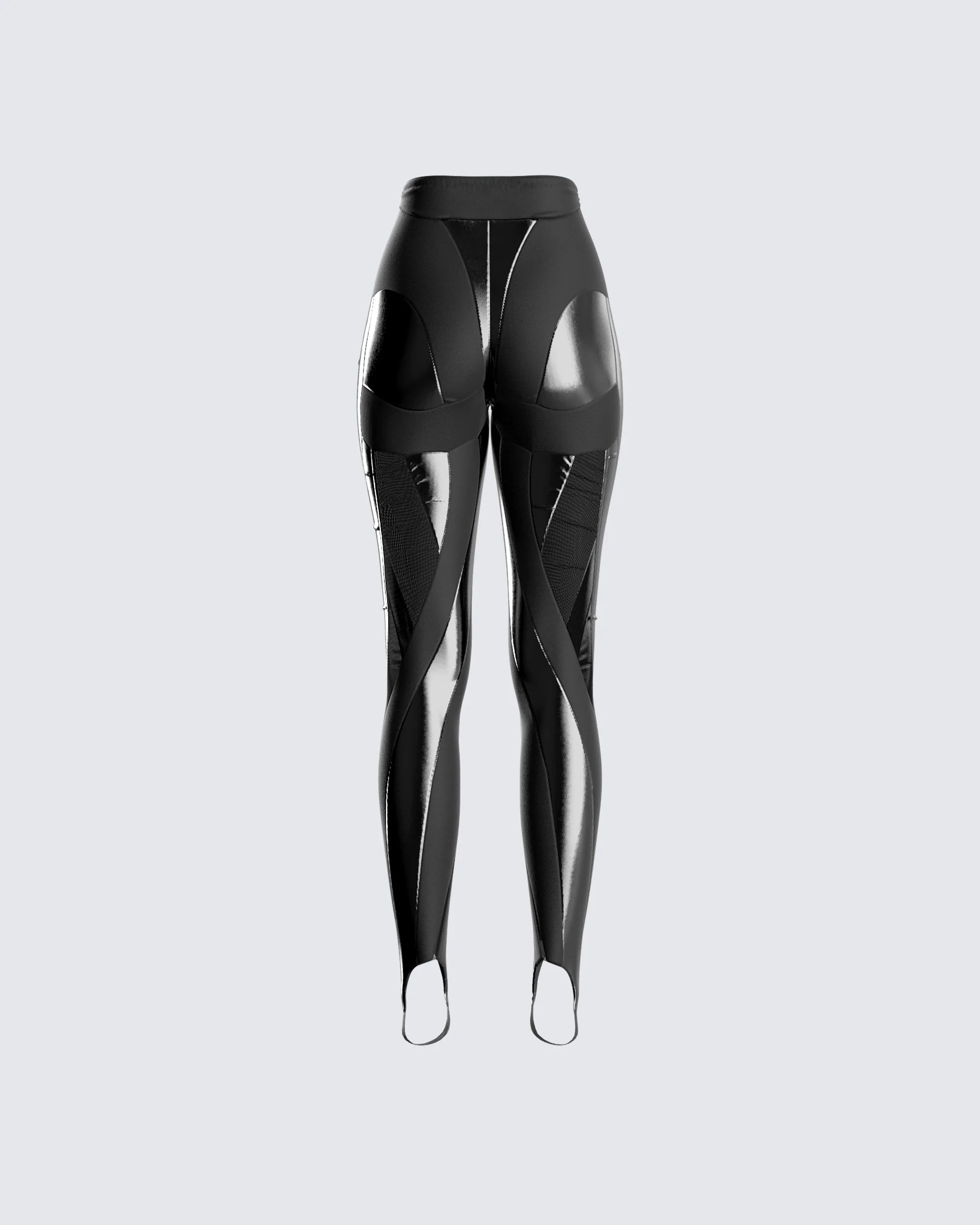 Trinity Black Sheer Spiral Legging - Image 3