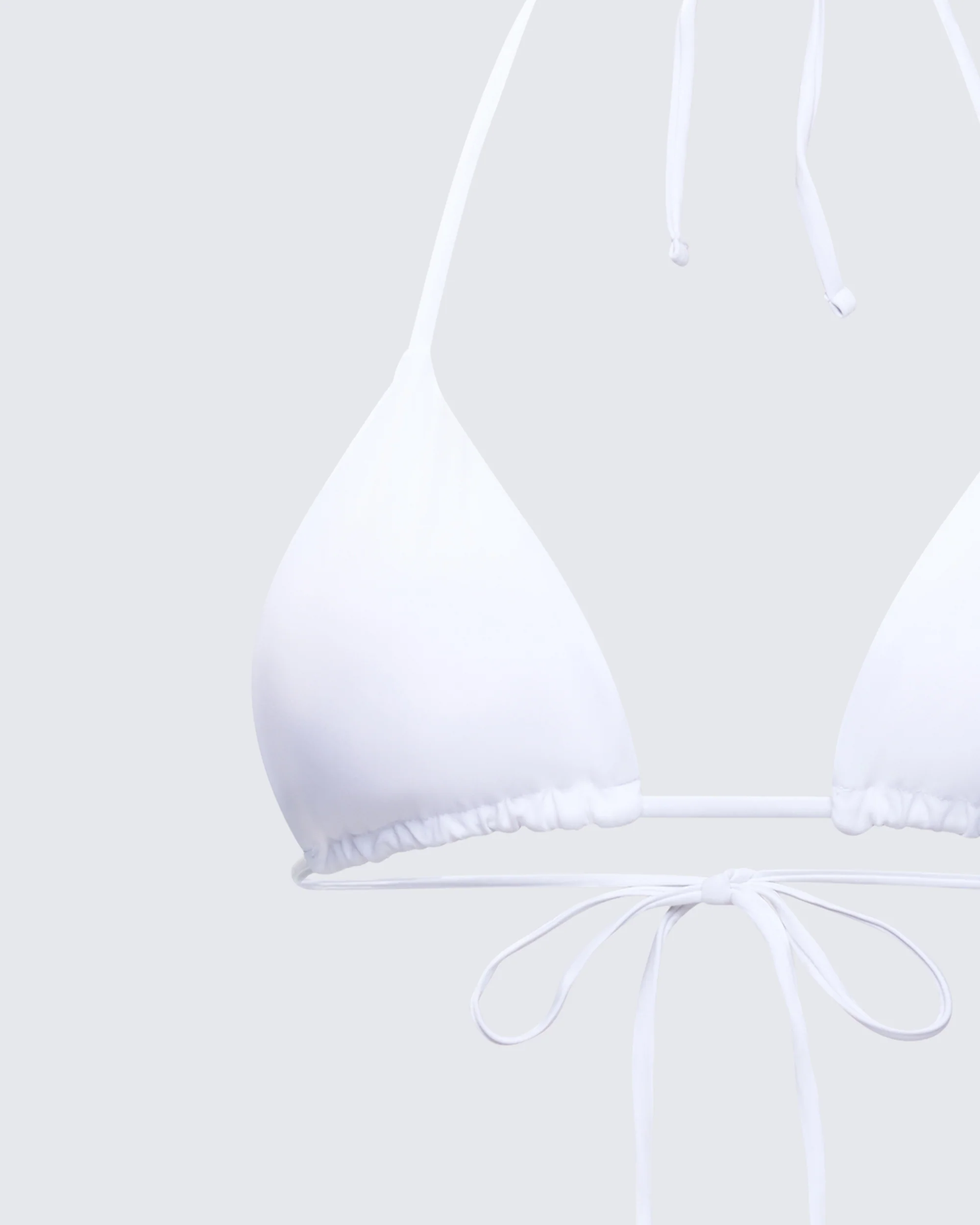 Twyla White Triangle Bikini Top - Image 8