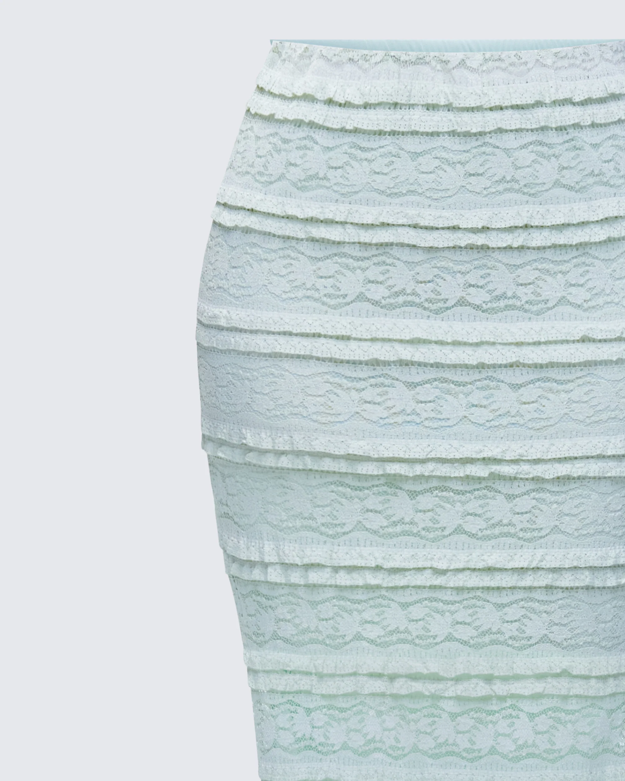 Ursuline Sage Ruffle Trim Skirt - Image 6