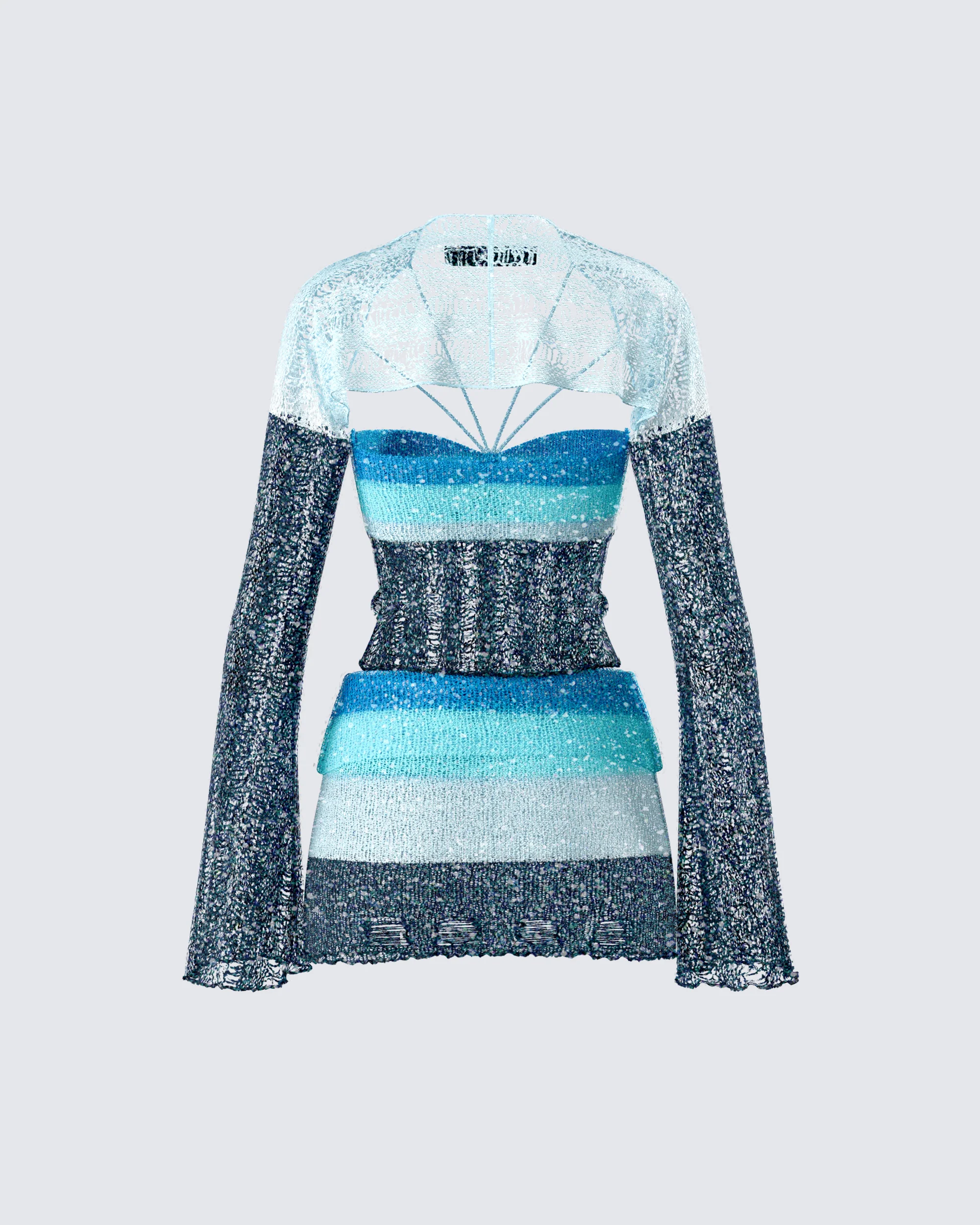 Vanessa Black Sequin Knit Set - Image 3