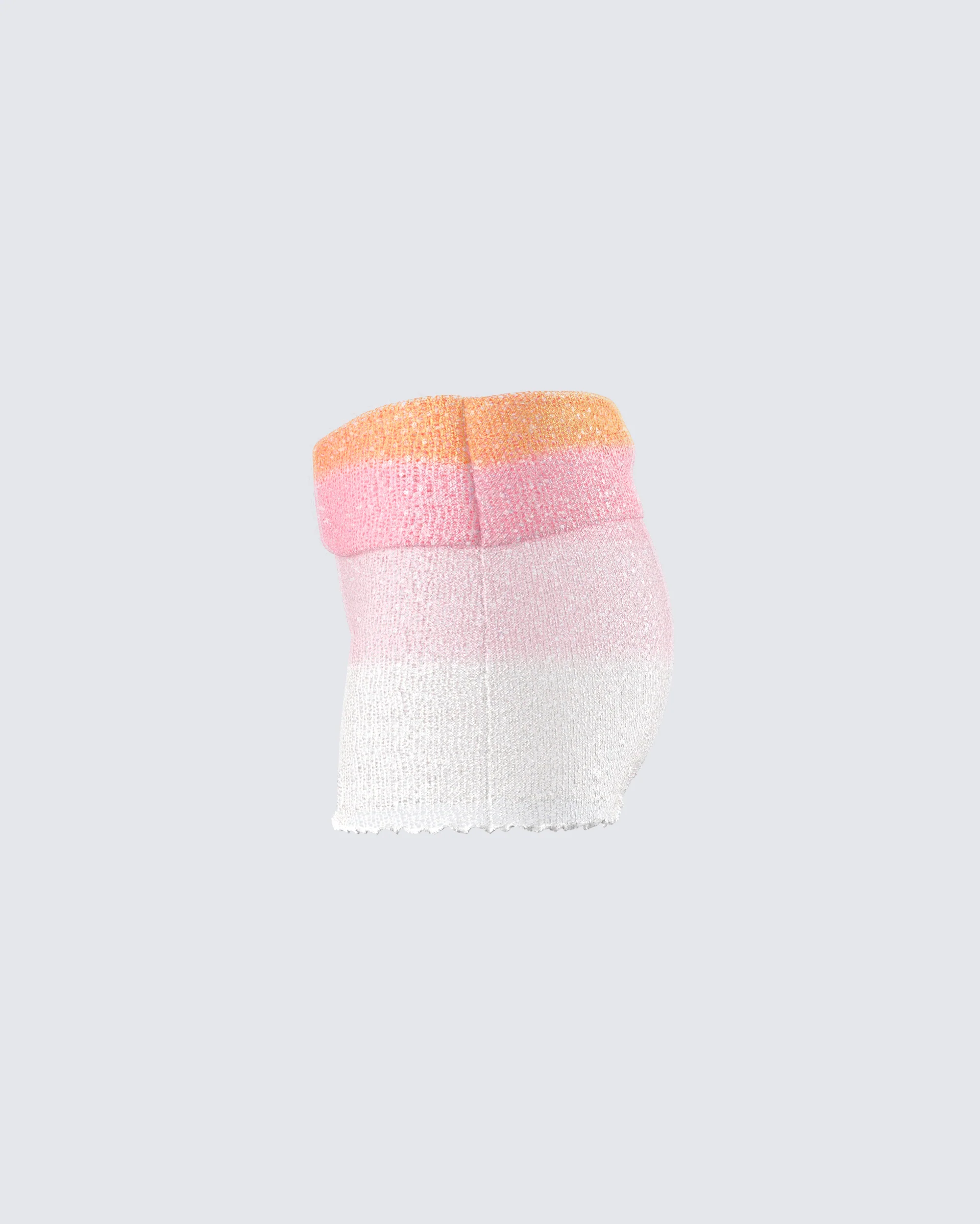 Vanessa Pink Sequin Knit Skirt - Image 2