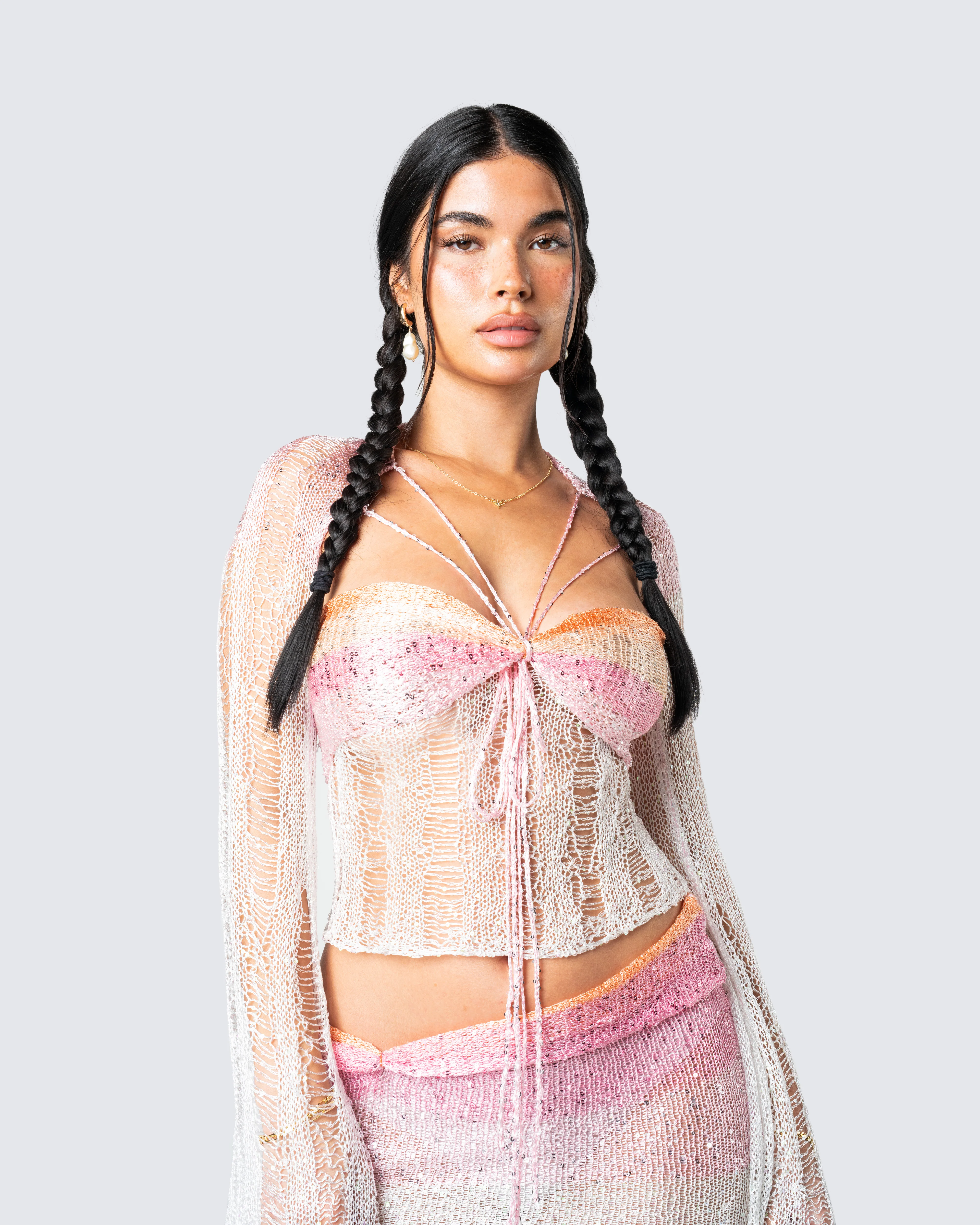 Vanessa Pink Sequin Set - Image 8