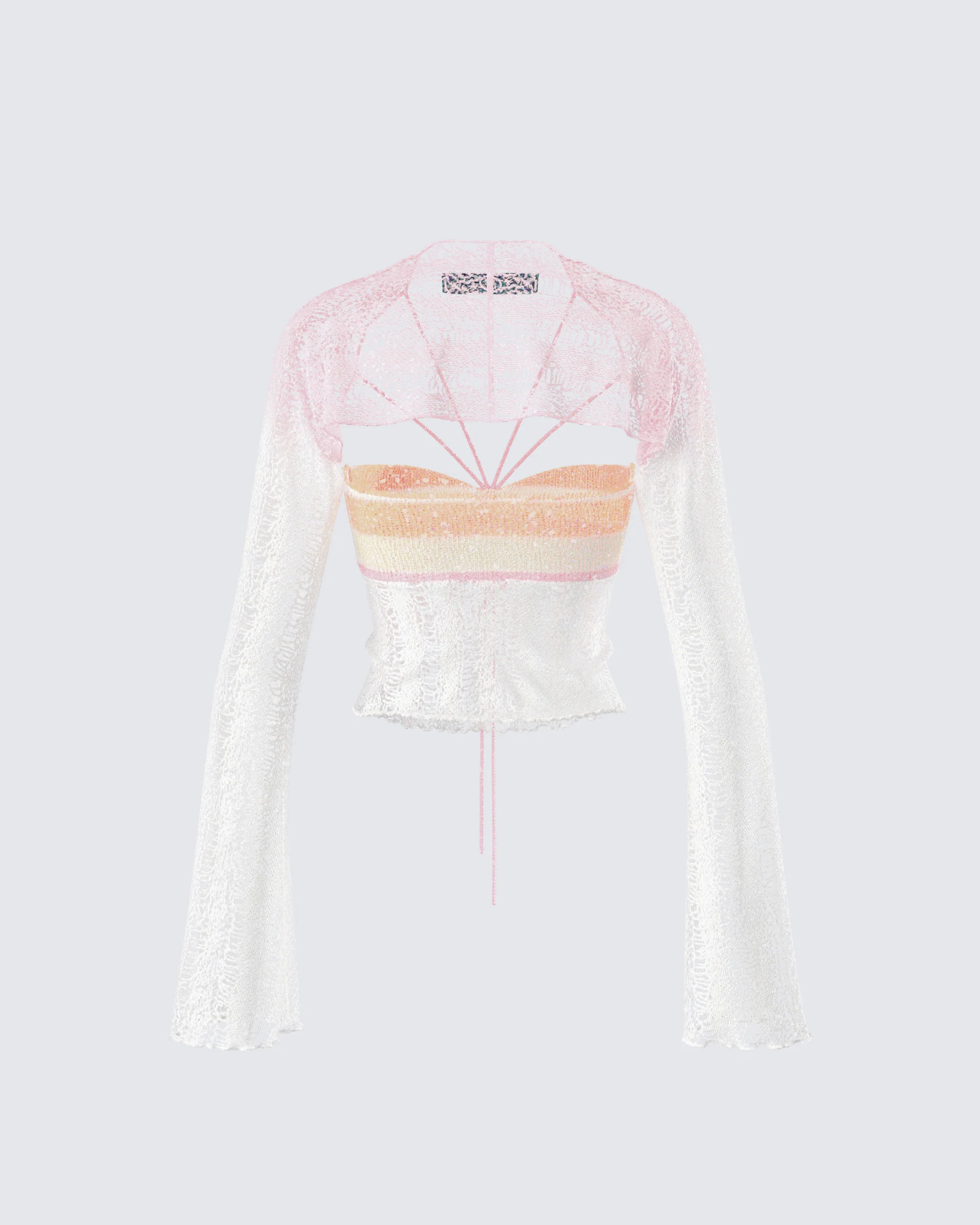 Vanessa Pink Sequin Knit Top - Image 3