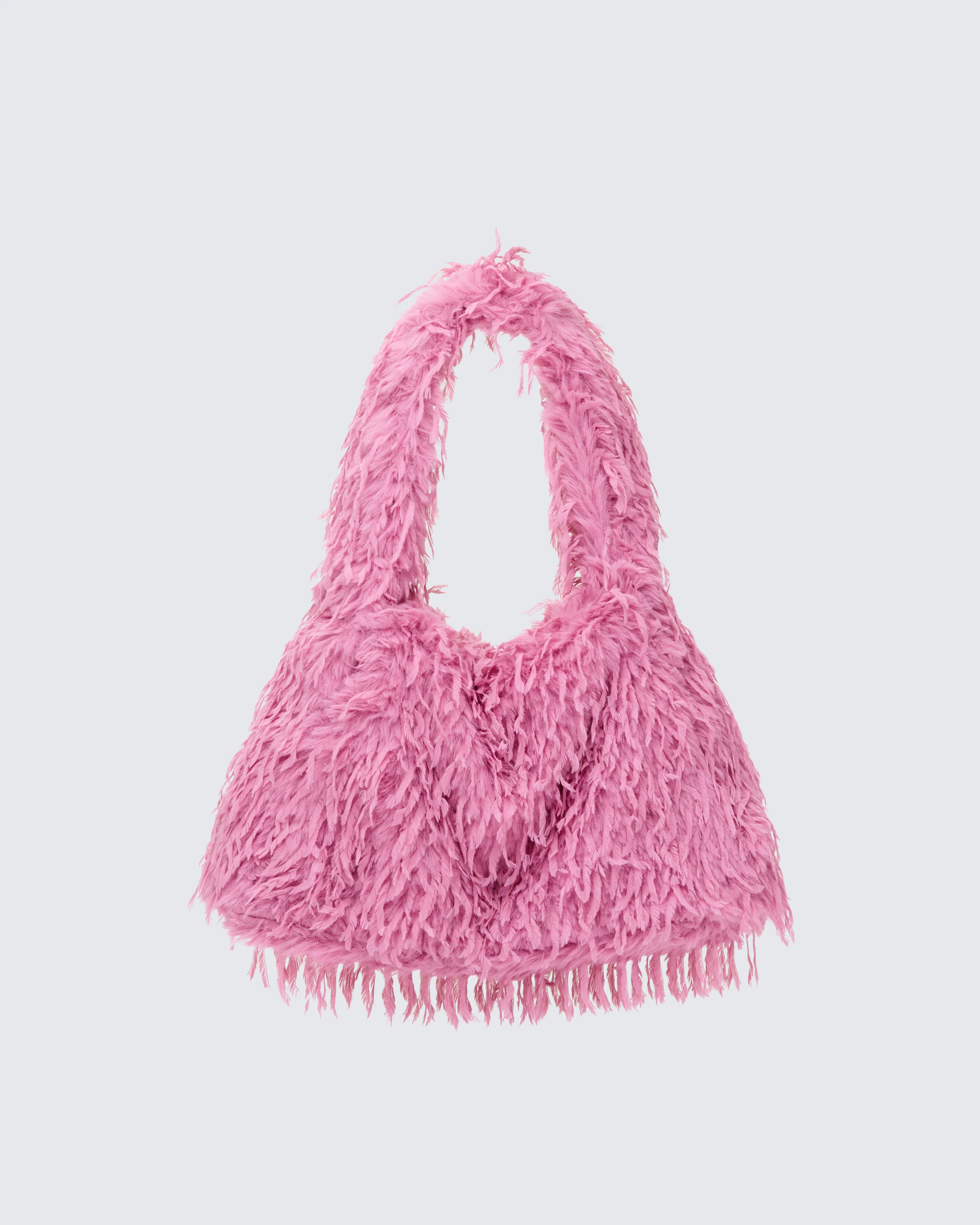 Veda Dusty Pink Ruched Hobo Bag - Image 2