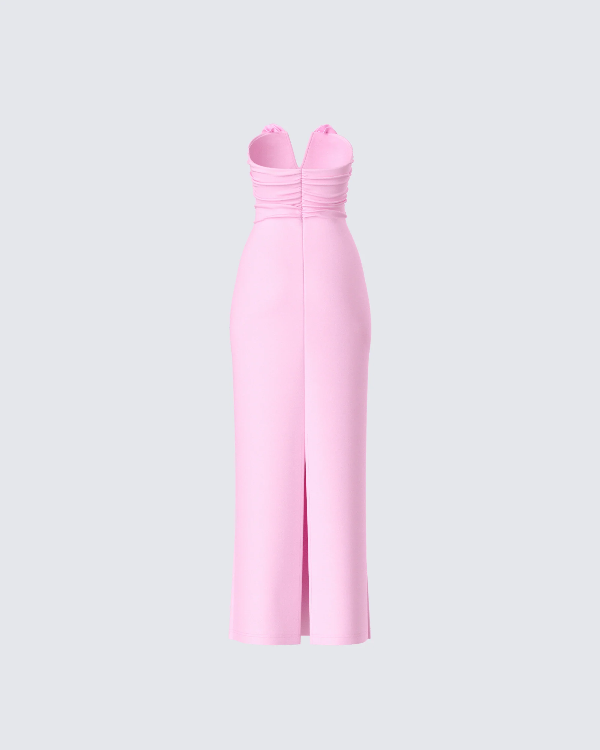 Veida Pink Flower Applique Dress - Image 3