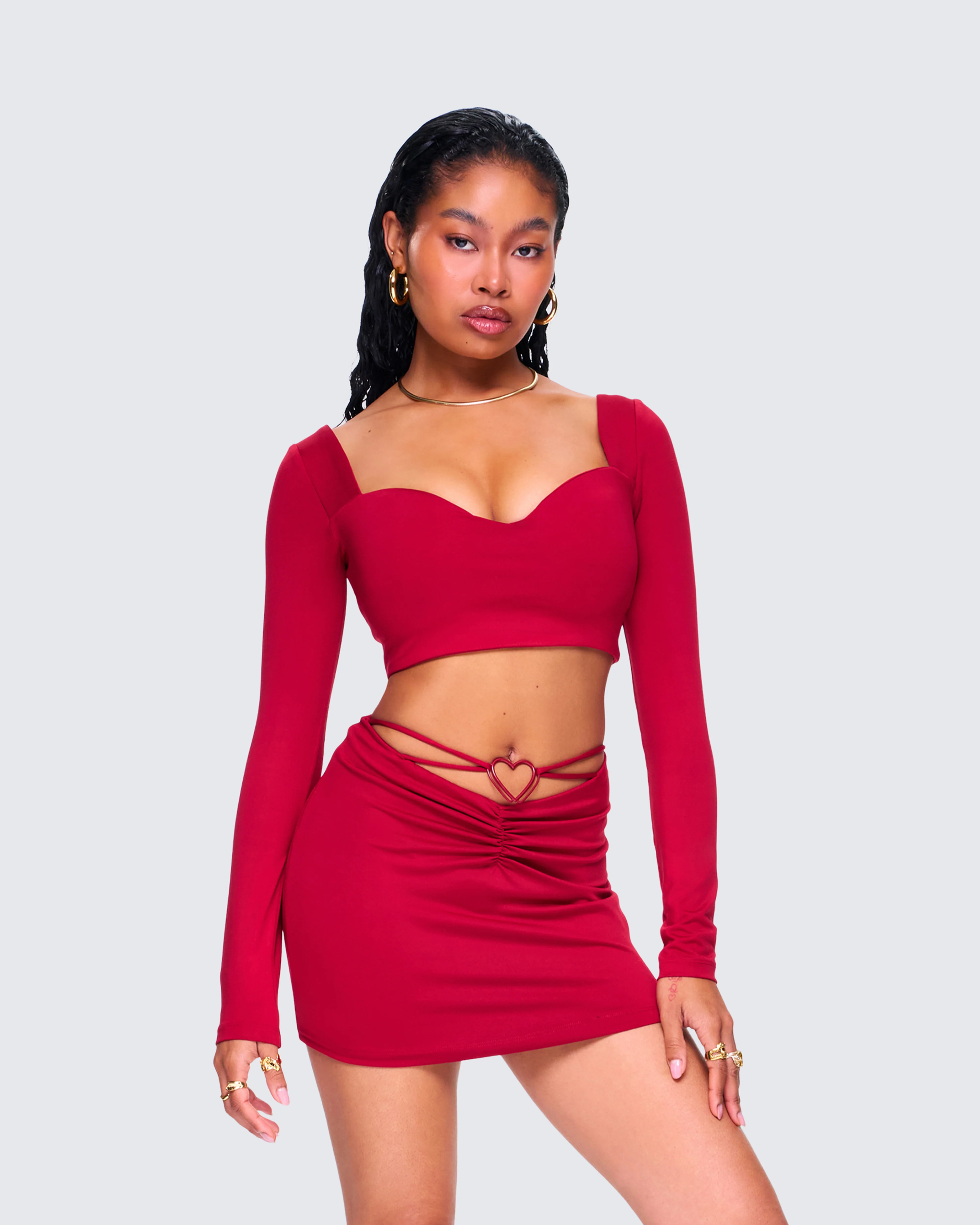 Venetia Red Sweetheart Top - Image 5