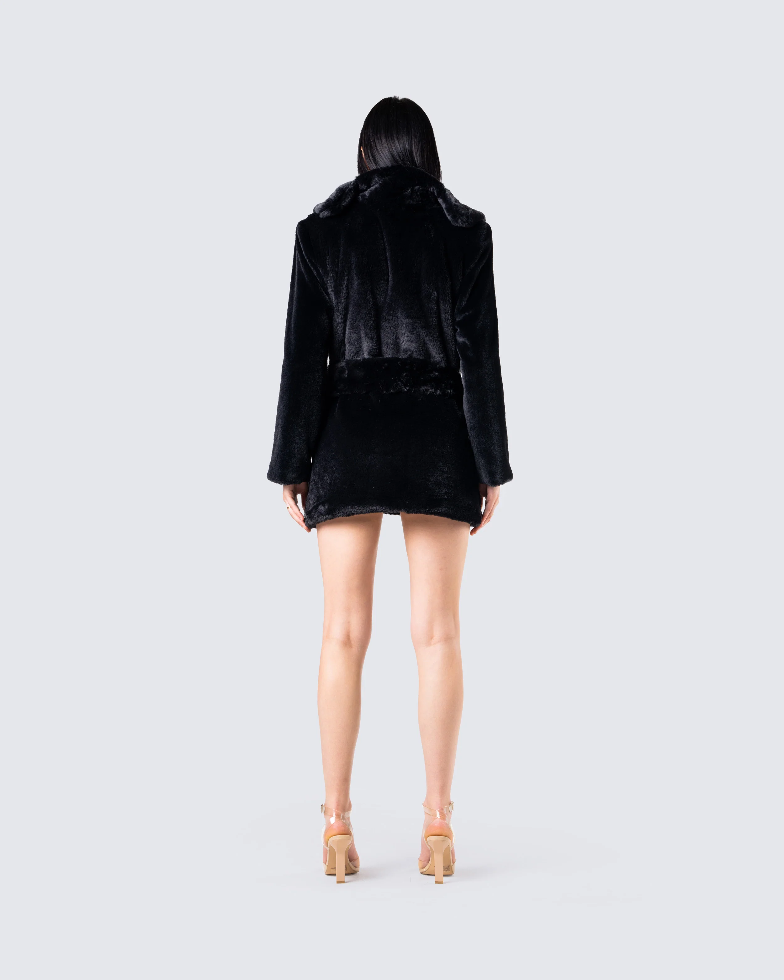 Victoria Black Fur Coat - Image 6