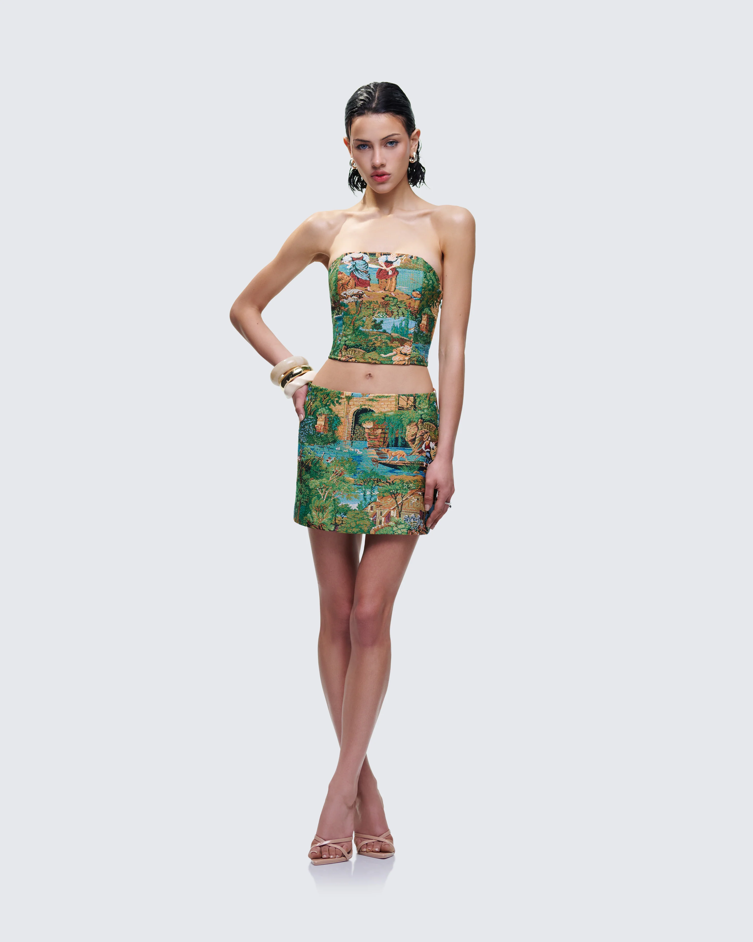 Viviette Tapestry Corset Top - Image 5