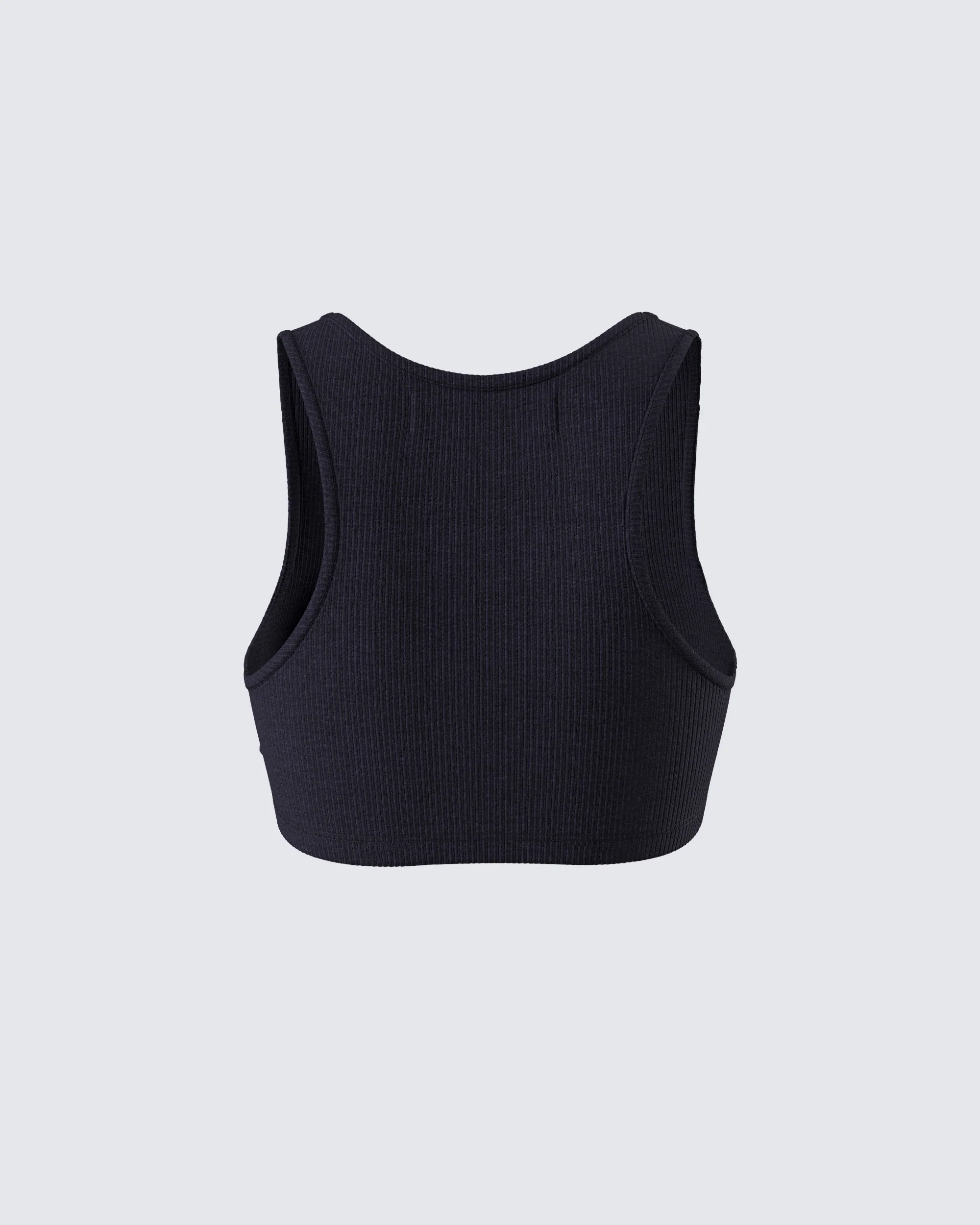 Waverly Black Ribbed Tank Top - Image 3