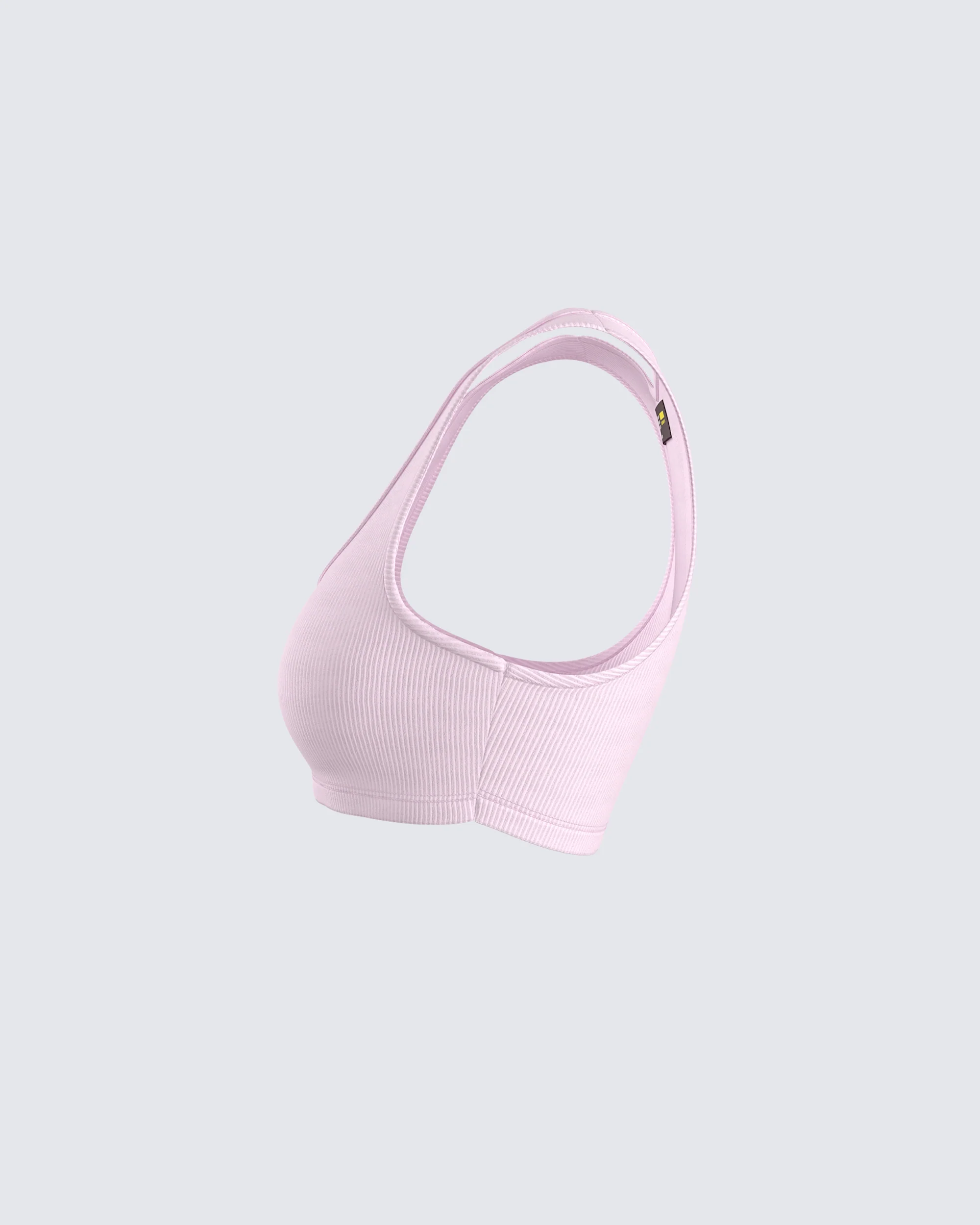 Waverly Pink Ribbed Tank Top - Image 2
